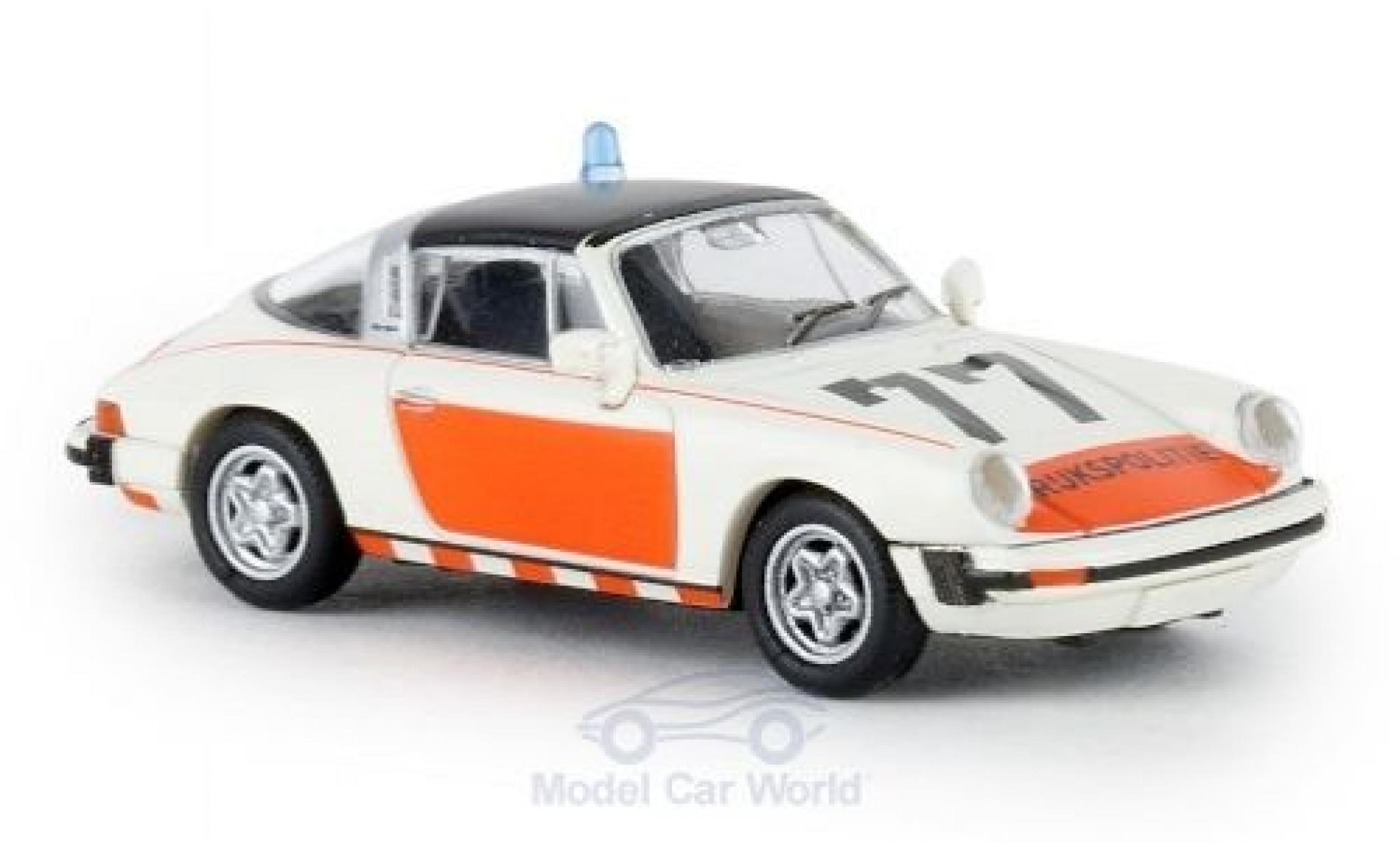 Porsche 930 Targa 1/87 Brekina 911 G Targa Rijkspolitie 77 1976 TD modelauto