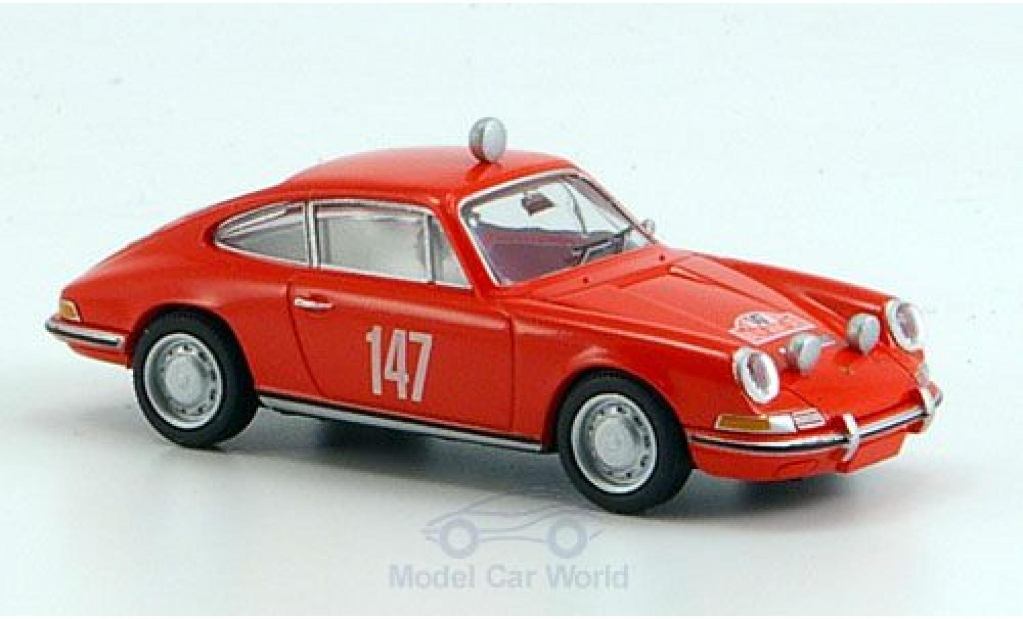 Porsche 911 1/87 Brekina No.147 Rallye Monte-Carlo 1965 modelauto