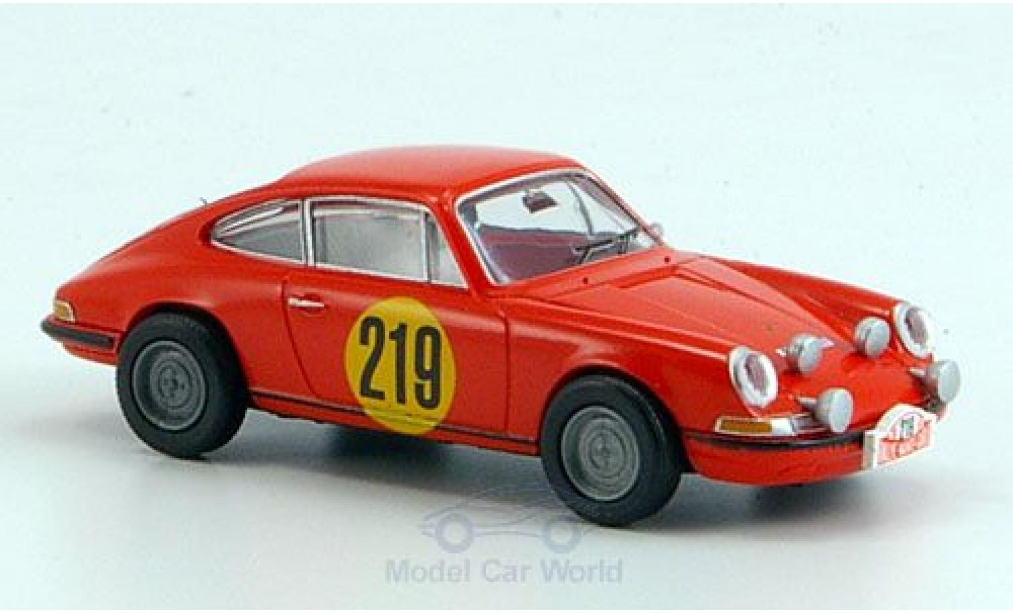 Porsche 911 1/87 Brekina No.219 Rallye Monte-Carlo 1967 modelauto