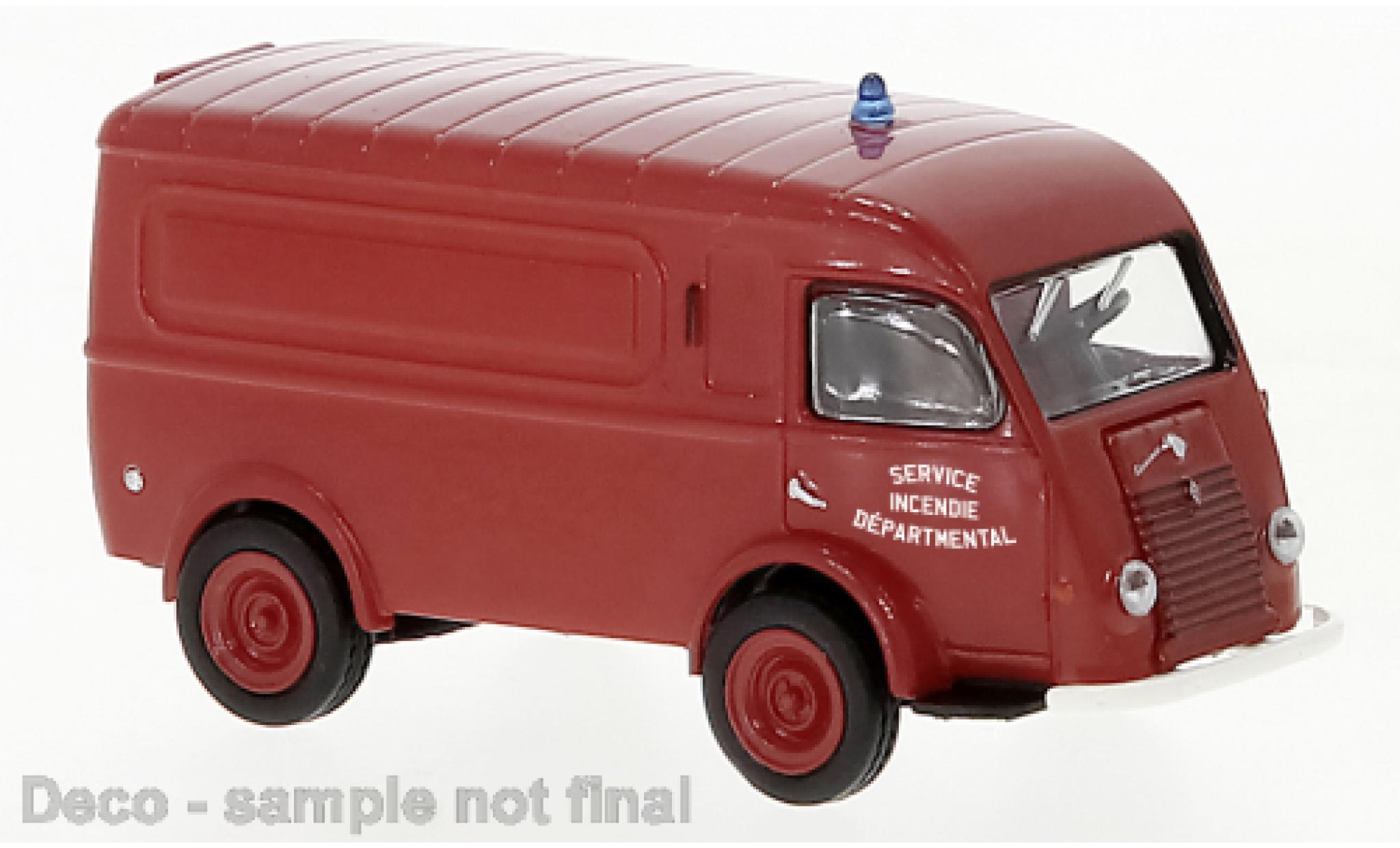 Renault Goelette 1/87 Brekina Service Incendie 1950 modelauto