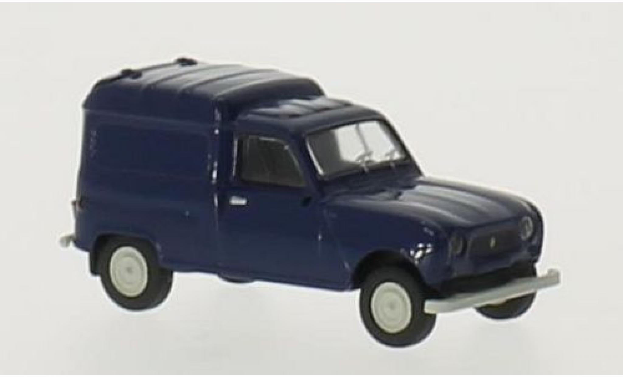 Renault 4 1/87 Brekina R Bestelbusje blauw modelauto