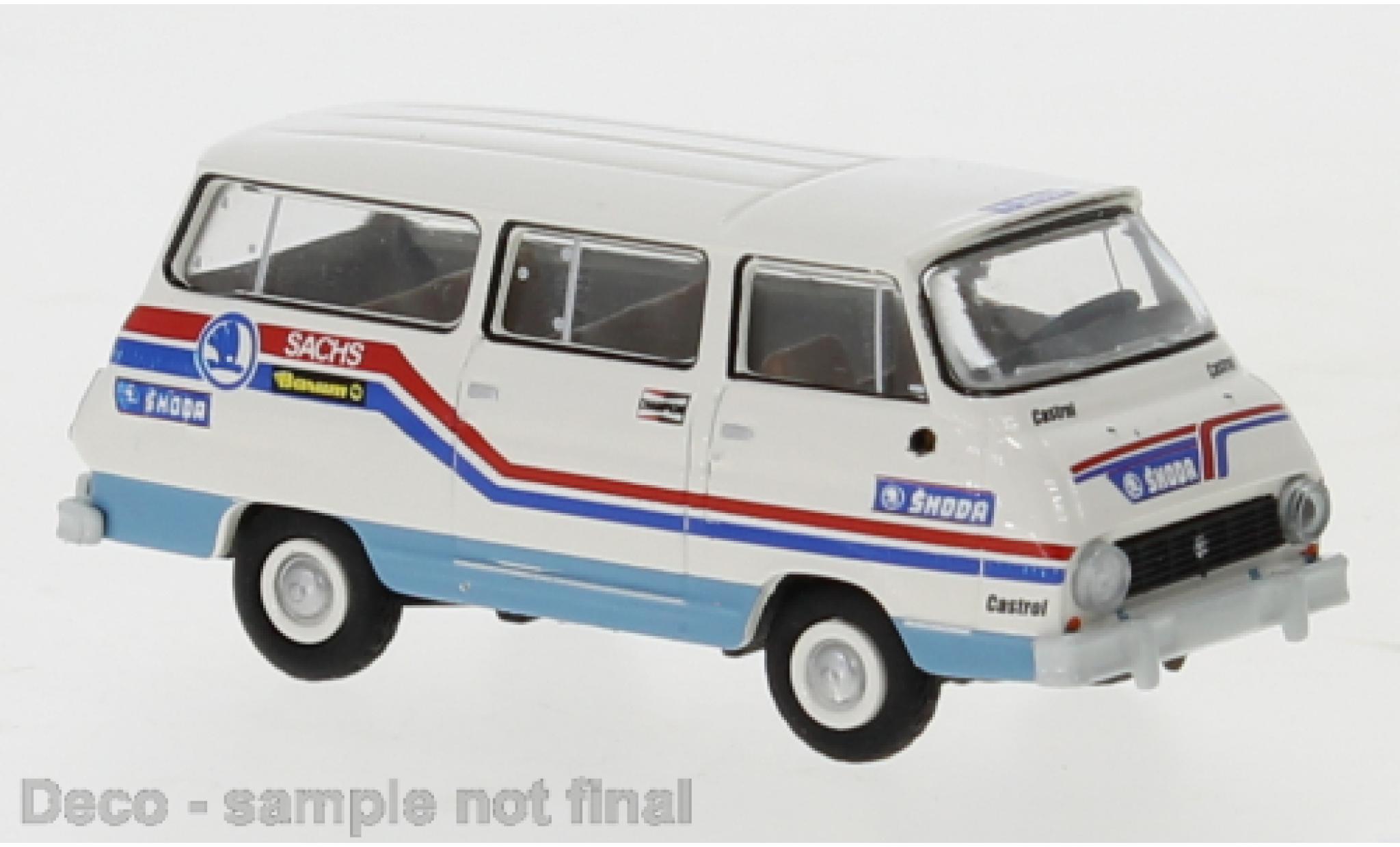 Skoda 1203 1/87 Brekina Bus Rallye Team 1969 modelauto