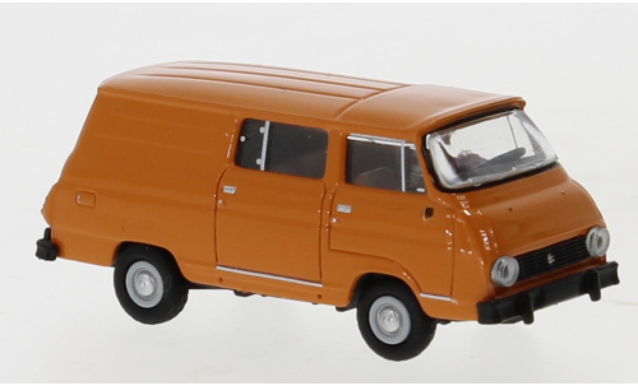 Skoda 1203 1/87 Brekina Halbbus rood 1969 modelauto