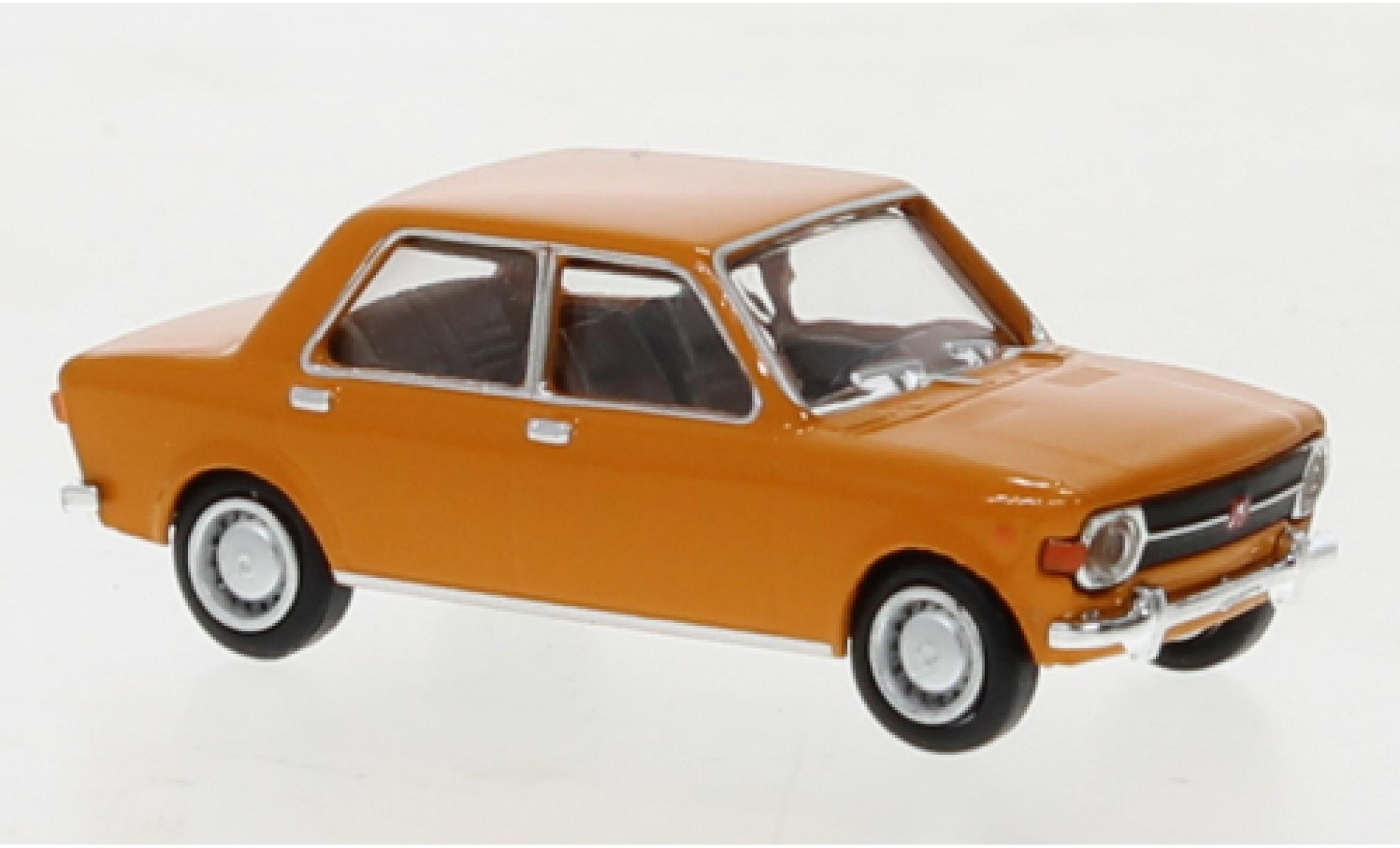 Fiat 128 1/87 Brekina Starline oranje 1969 modelauto