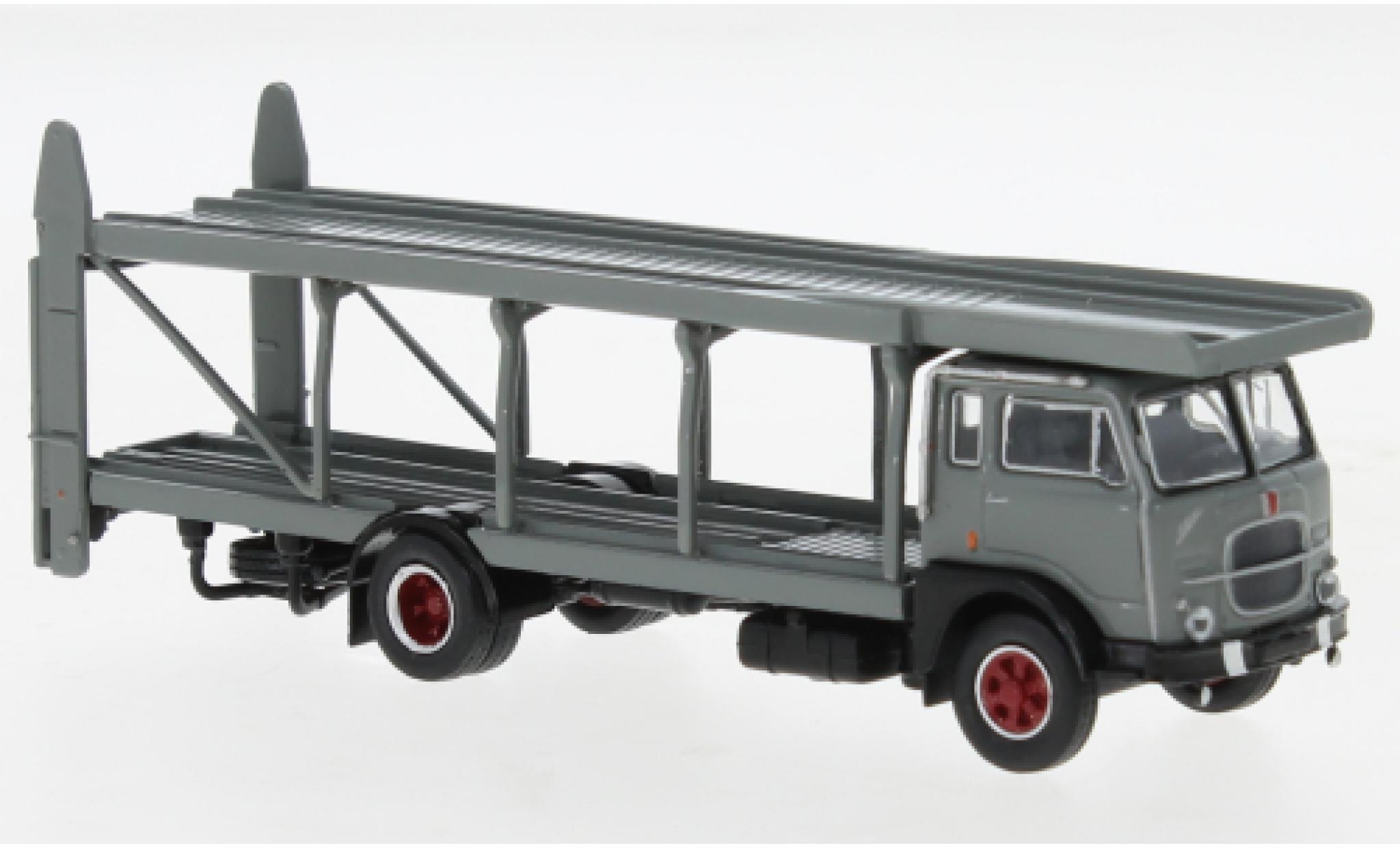 Fiat 642 1/87 Brekina Starline camion de transport de voiture grijs/zwart 1962 modelauto