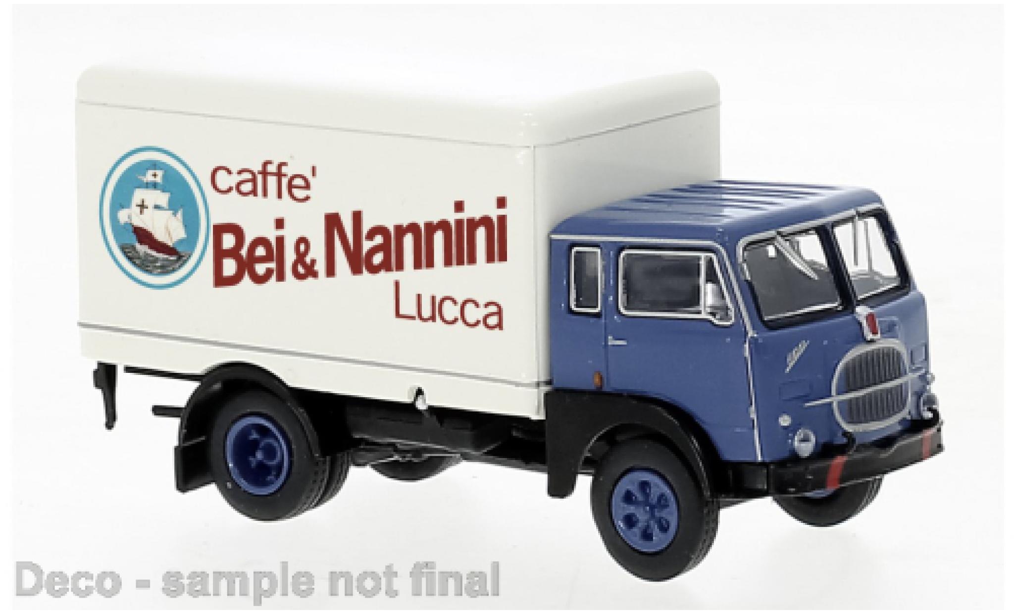 Fiat 642 1/87 Brekina Starline wagon conteneur Bei & Nannini 1960 modelauto
