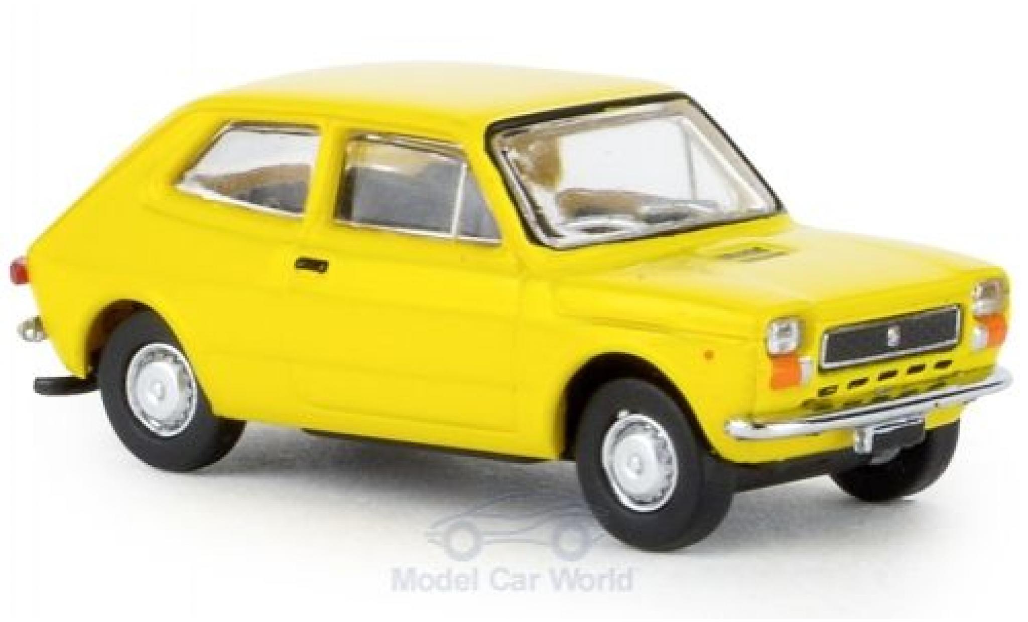 Fiat 127 1/87 Brekina geel 1971 modelauto
