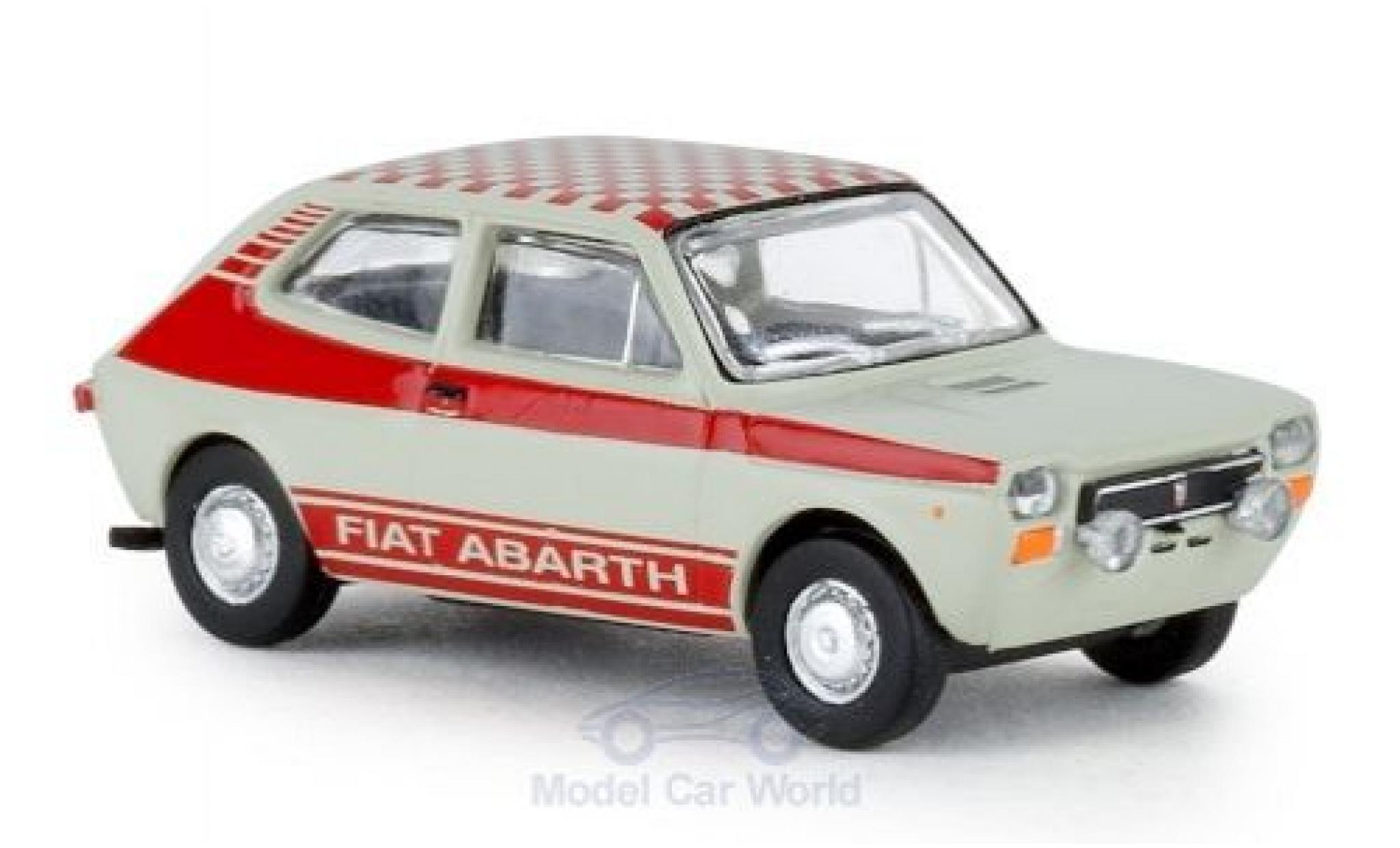 Fiat 127 1/87 Brekina grijs Abarth 1971 modelauto
