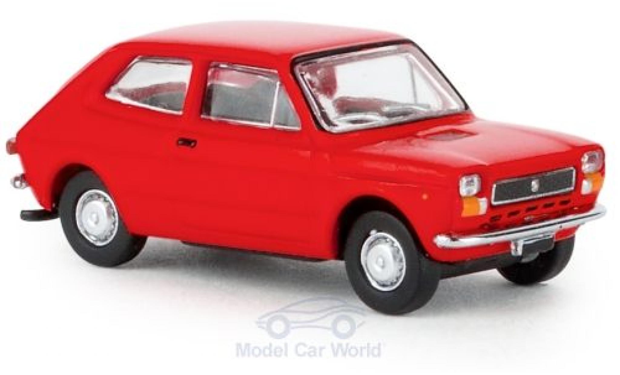 Fiat 127 1/87 Brekina rood 1971 modelauto