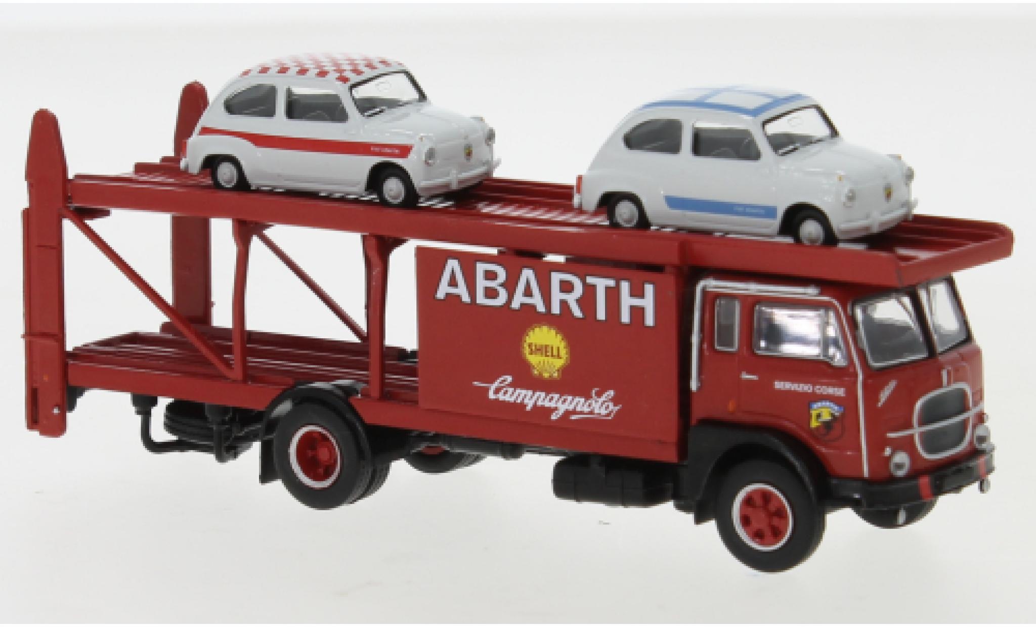 Fiat 642 1/87 Brekina Renntransporter Abarth 1962 modelauto