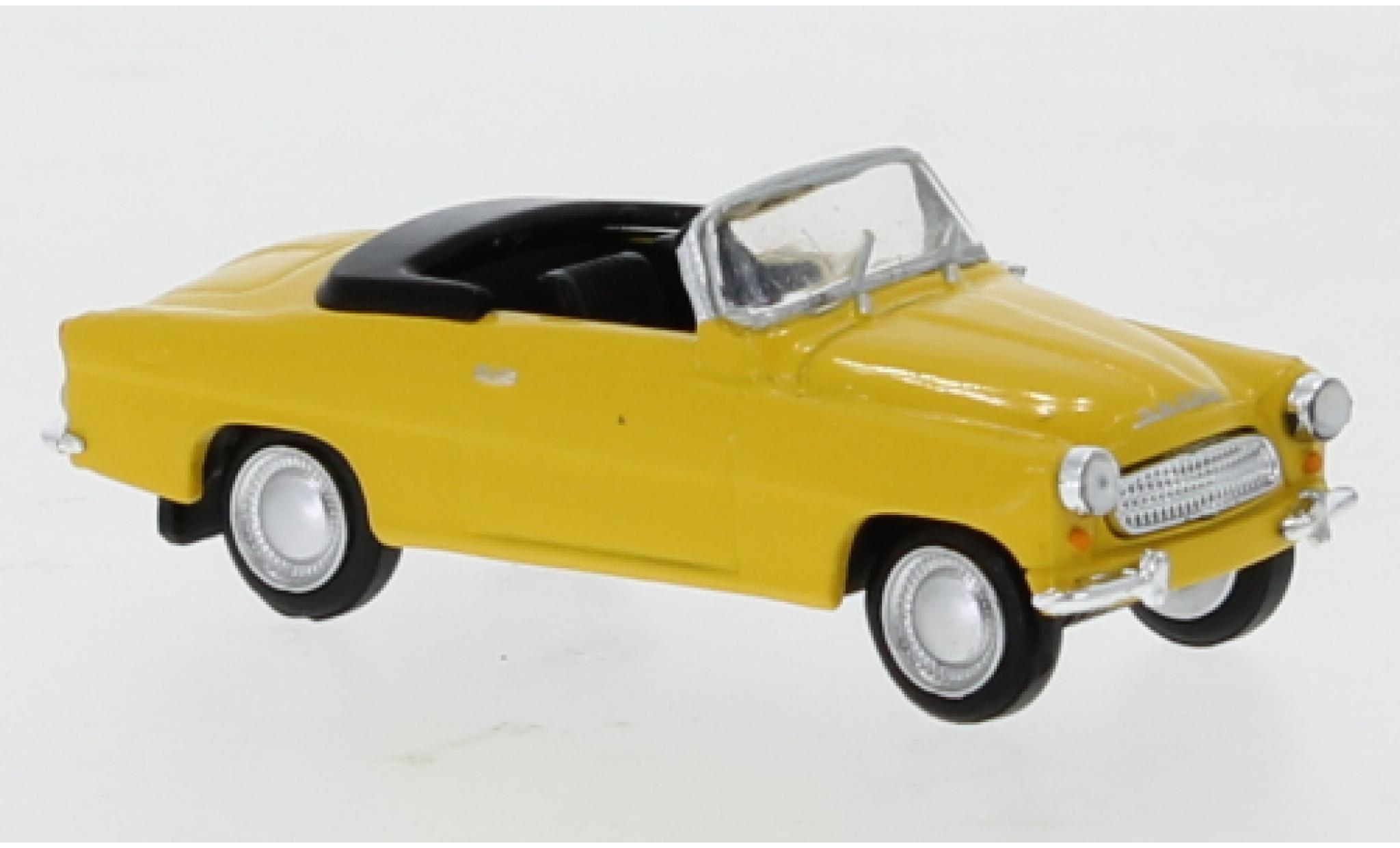 Skoda Felicia 1/87 Brekina geel 1959 modelauto