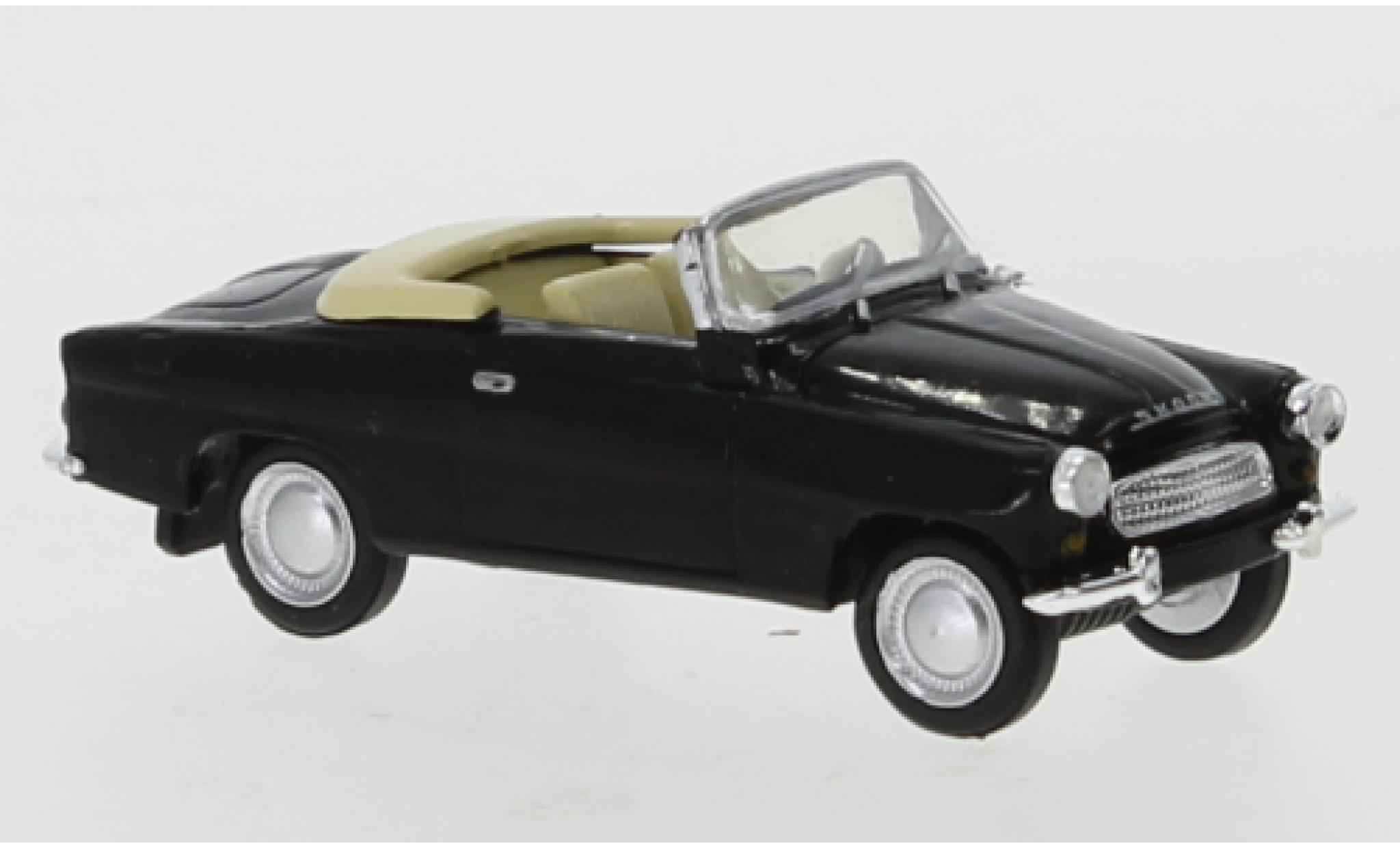 Skoda Felicia 1/87 Brekina zwart 1959 Verdeck Ivoire modelauto