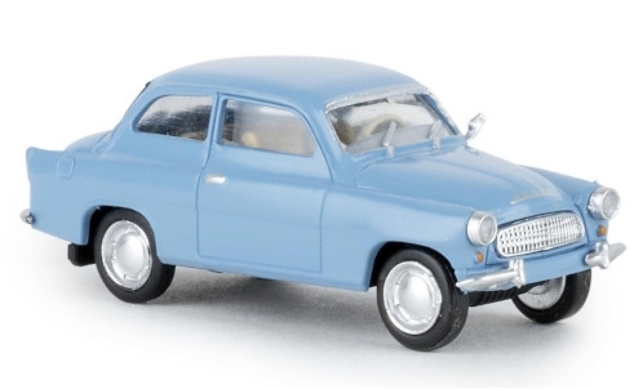 Skoda Octavia 1/87 Brekina blauw 1960 modelauto