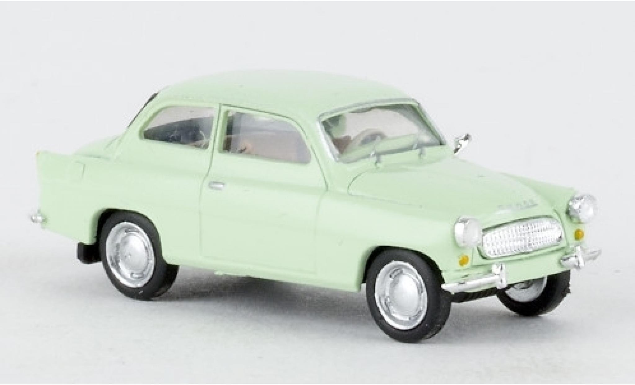 Skoda Octavia 1/87 Brekina groen 1960 modelauto