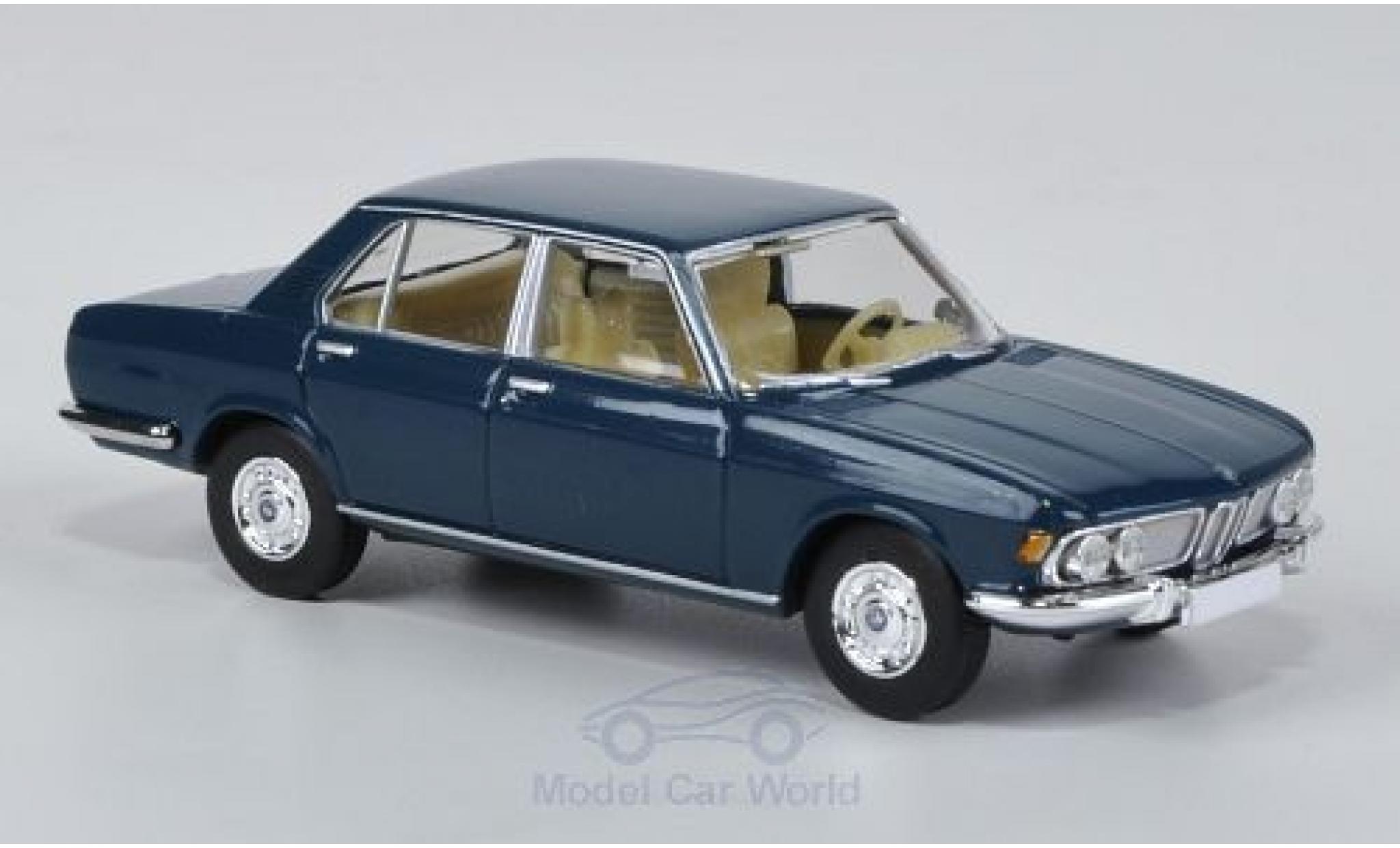 Bmw 2500 1/87 Brekina blauw modelauto