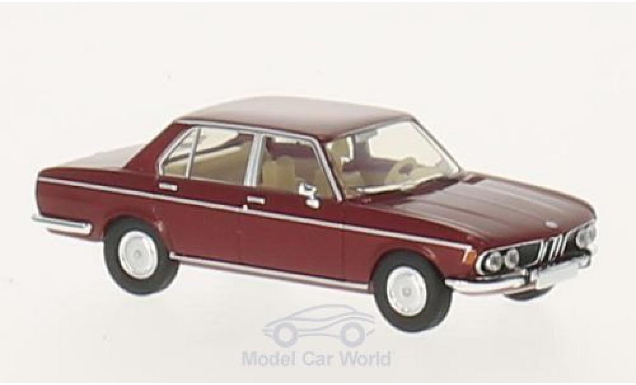 Bmw 3.0 S 1/87 Brekina Si metallic rood modelauto