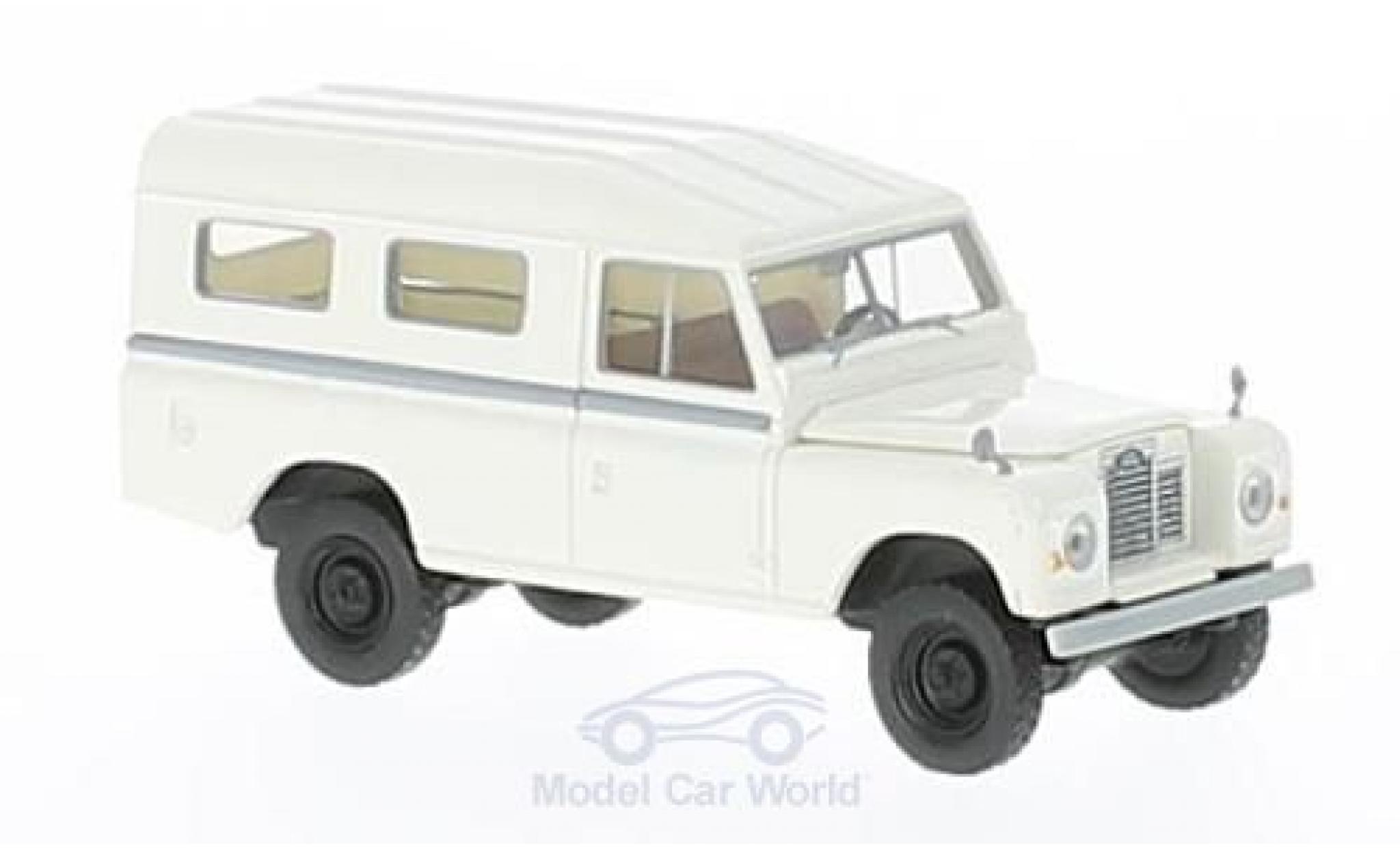 Land Rover 109 1/18 Brekina wit modelauto