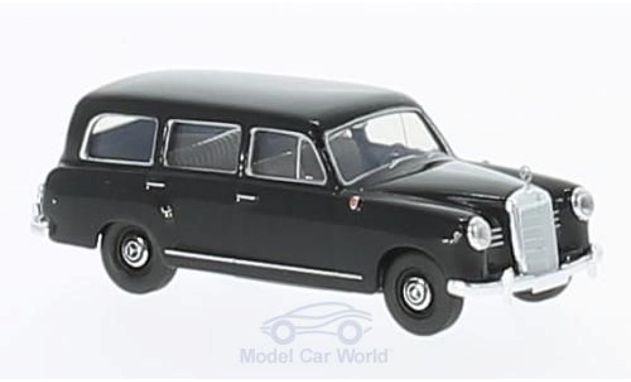 Mercedes 180 1/87 Brekina Stationwagen zwart modelauto