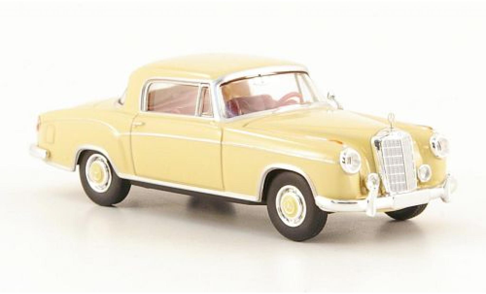 Mercedes 220 1/87 Brekina S Coupe (W180 II) beige modelauto
