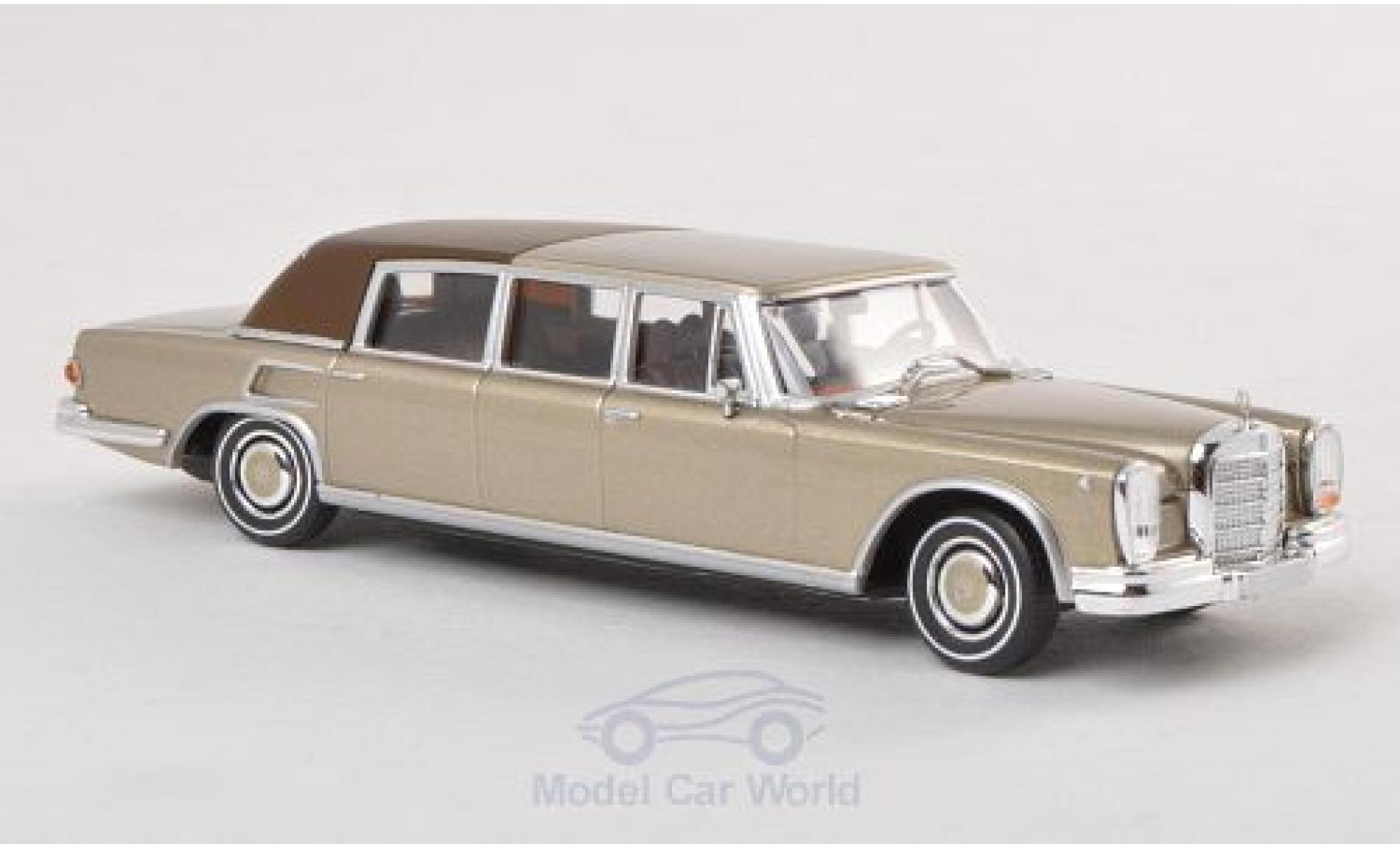 Mercedes 600 1/87 Brekina Landaulet gold Verdeck geschlossen modelauto