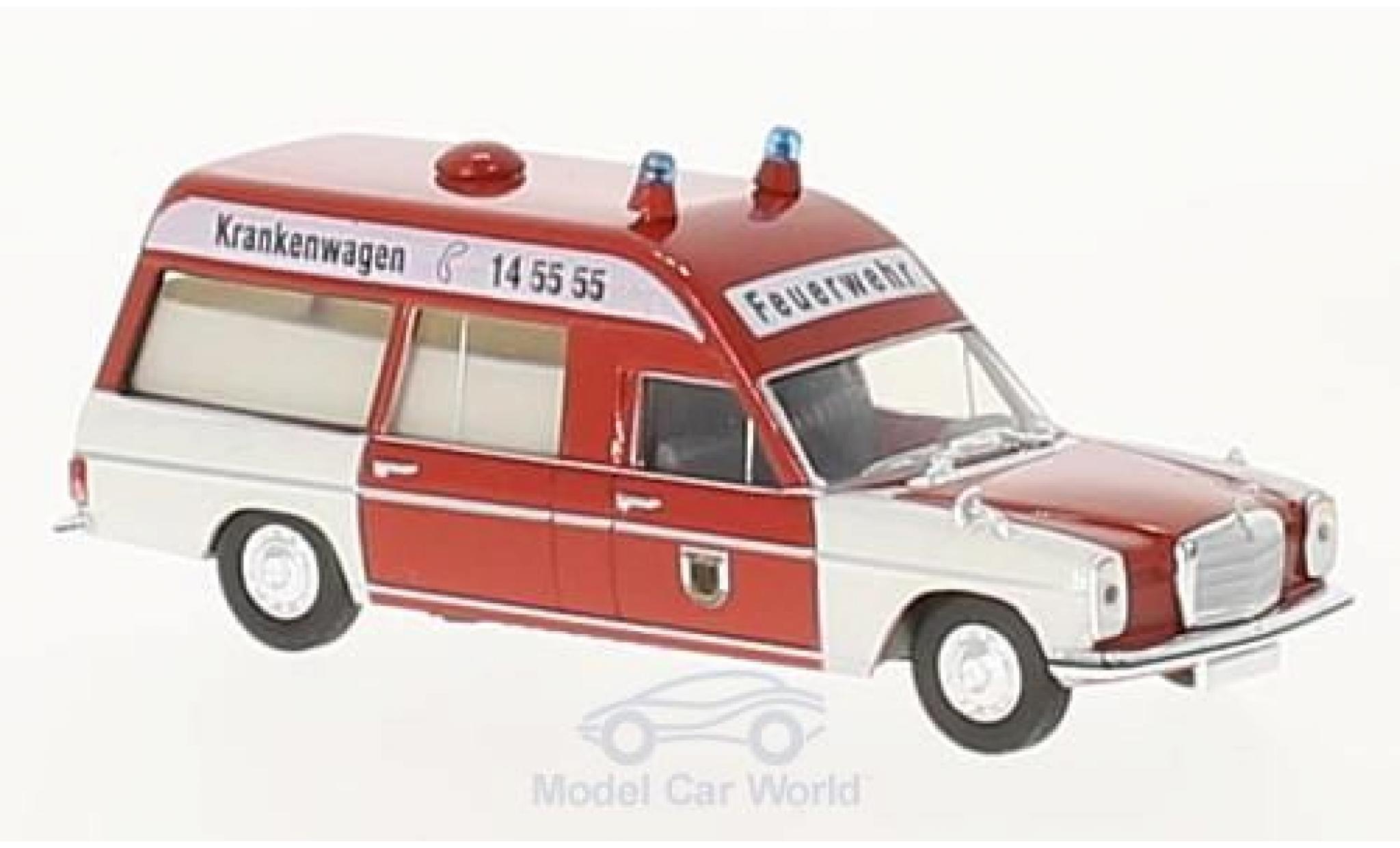 Mercedes /8 1/87 Brekina KTW Brandweer Dortmund modelauto