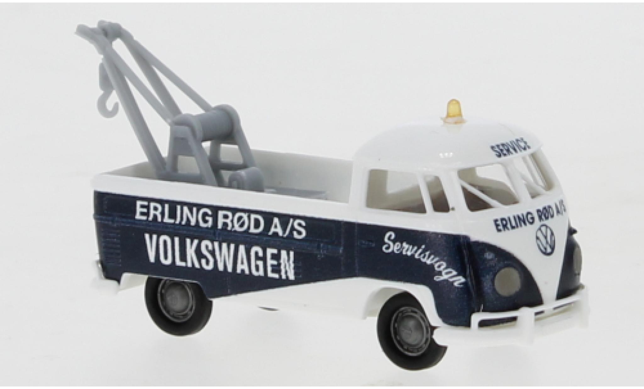 Volkswagen T1 1/87 Brekina b Abschleppwagen Erling Rod 1960 modelauto