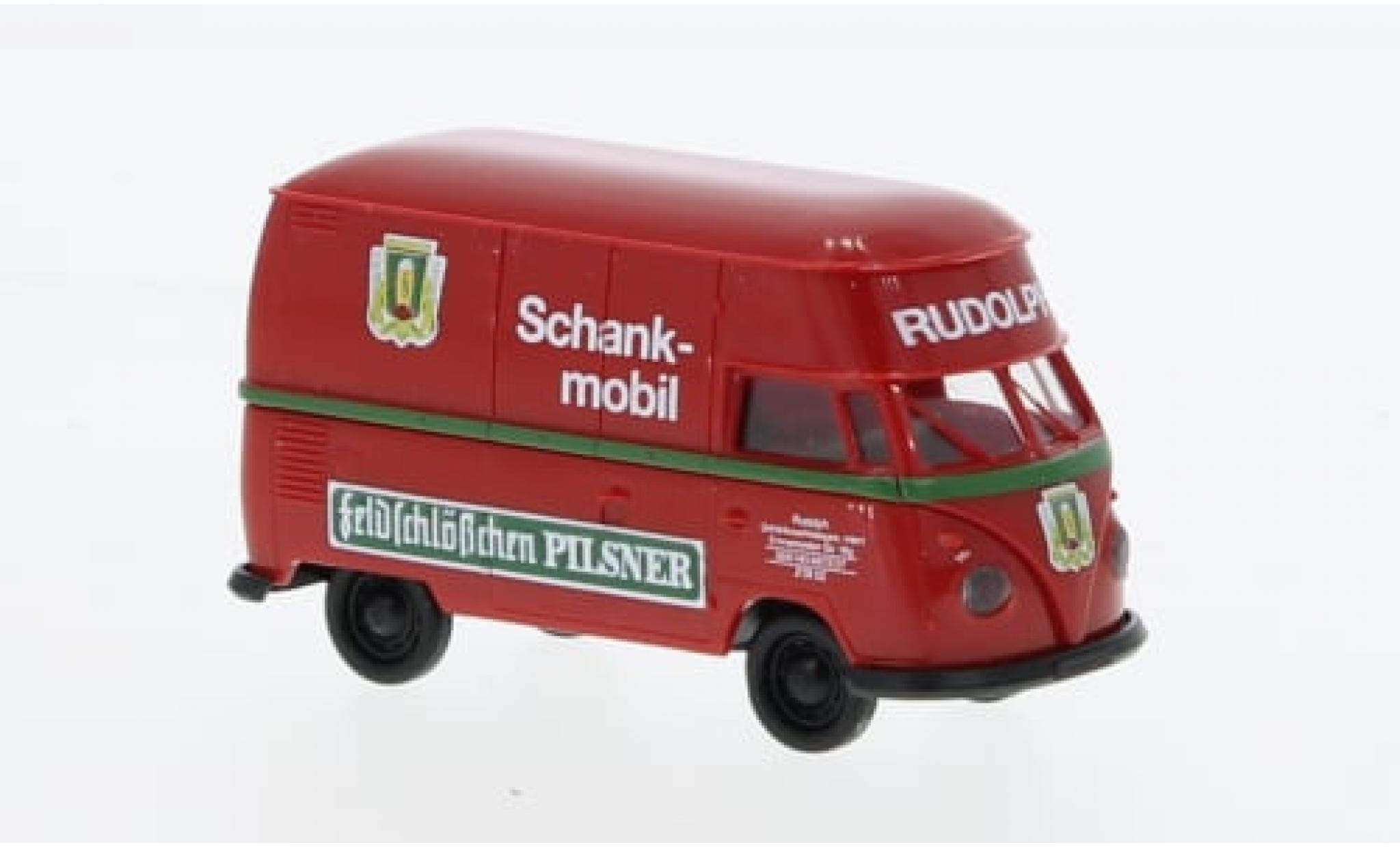 Volkswagen T1 1/87 Brekina b Gro&szlig;raum-Kasten Feldschl&ouml;&szlig;chen Schankmobil 1960 1:87 modelauto
