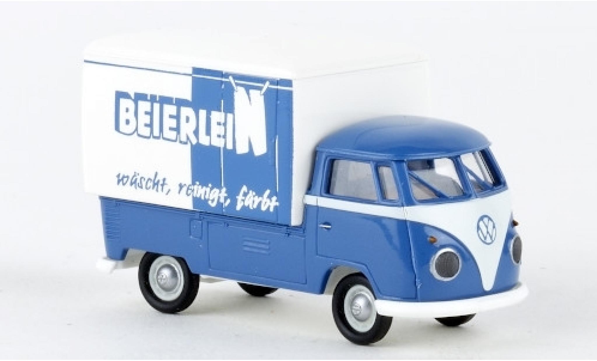 Volkswagen T1 1/87 Brekina b Gro&szlig;raum-Koffer W&auml;scherei Beierlein 1960 modelauto