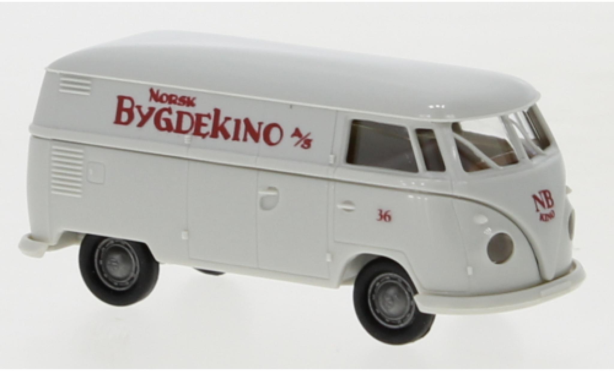 Volkswagen T1 1/87 Brekina b Kasten Bygdekino 1960 modelauto