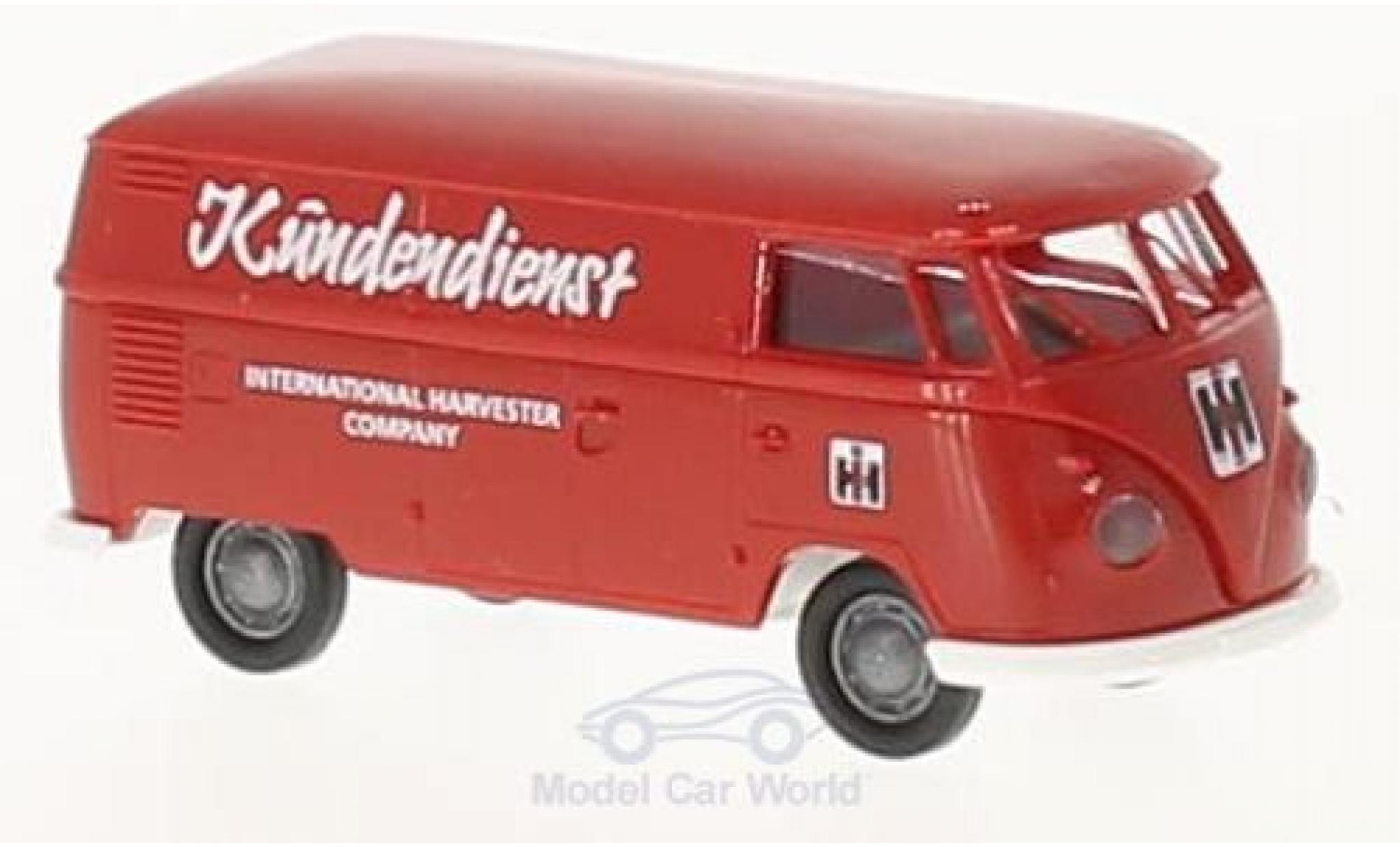 Volkswagen T1 B 1/87 Brekina b Kasten Kundendienst International Harvester modelauto