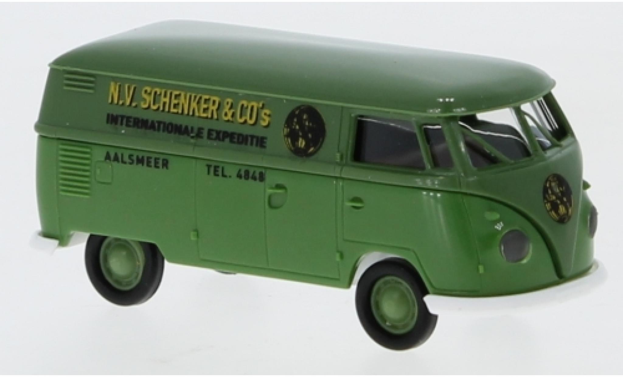 Volkswagen T1 1/87 Brekina b Kasten Schenker Aalsmeer 1960 modelauto