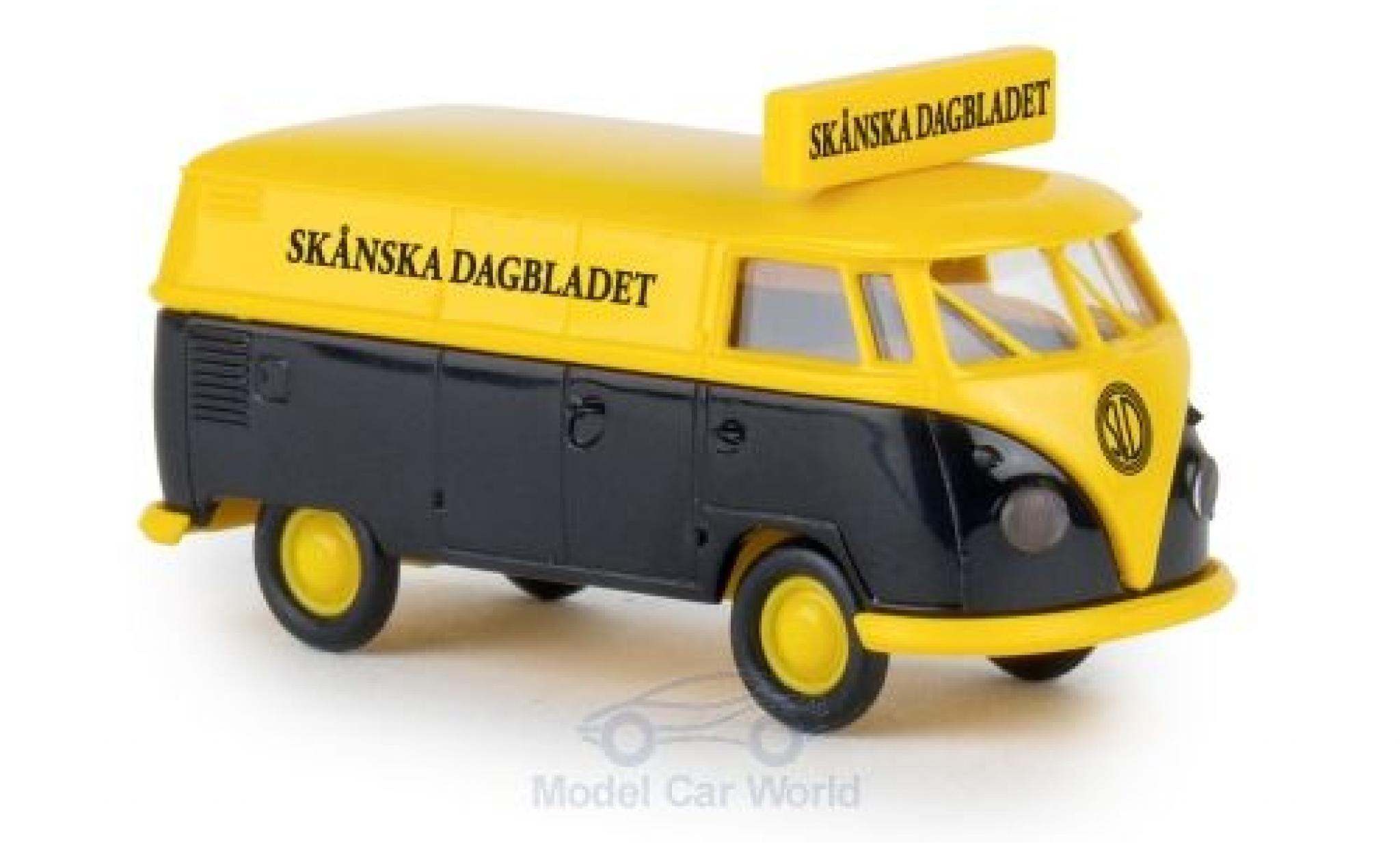 Volkswagen T1 B 1/87 Brekina b Kasten Skanska Dagbladet modelauto