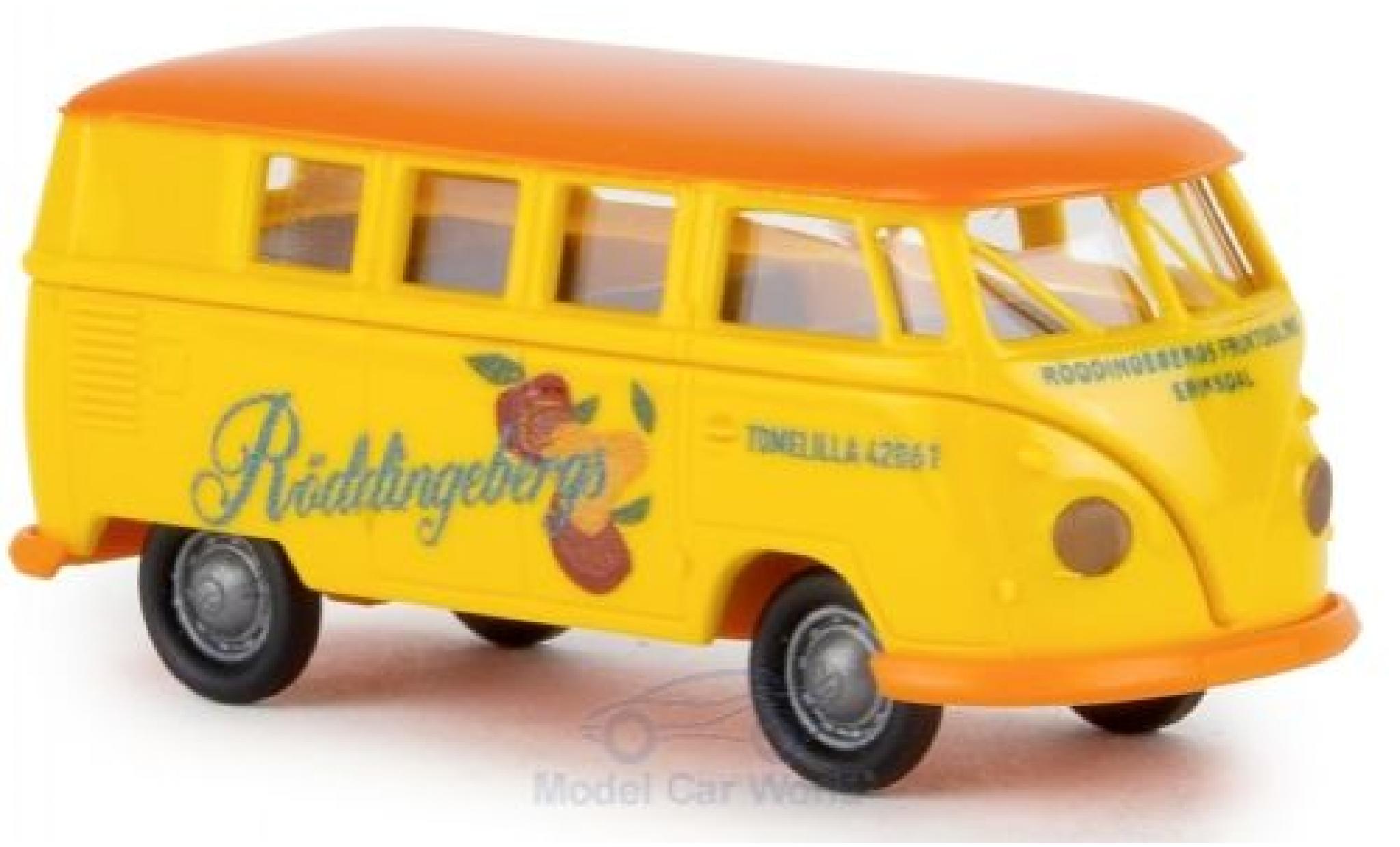 Volkswagen T1 1/87 Brekina b Stationwagen R&ouml;ddingsberge Fruktodling modelauto