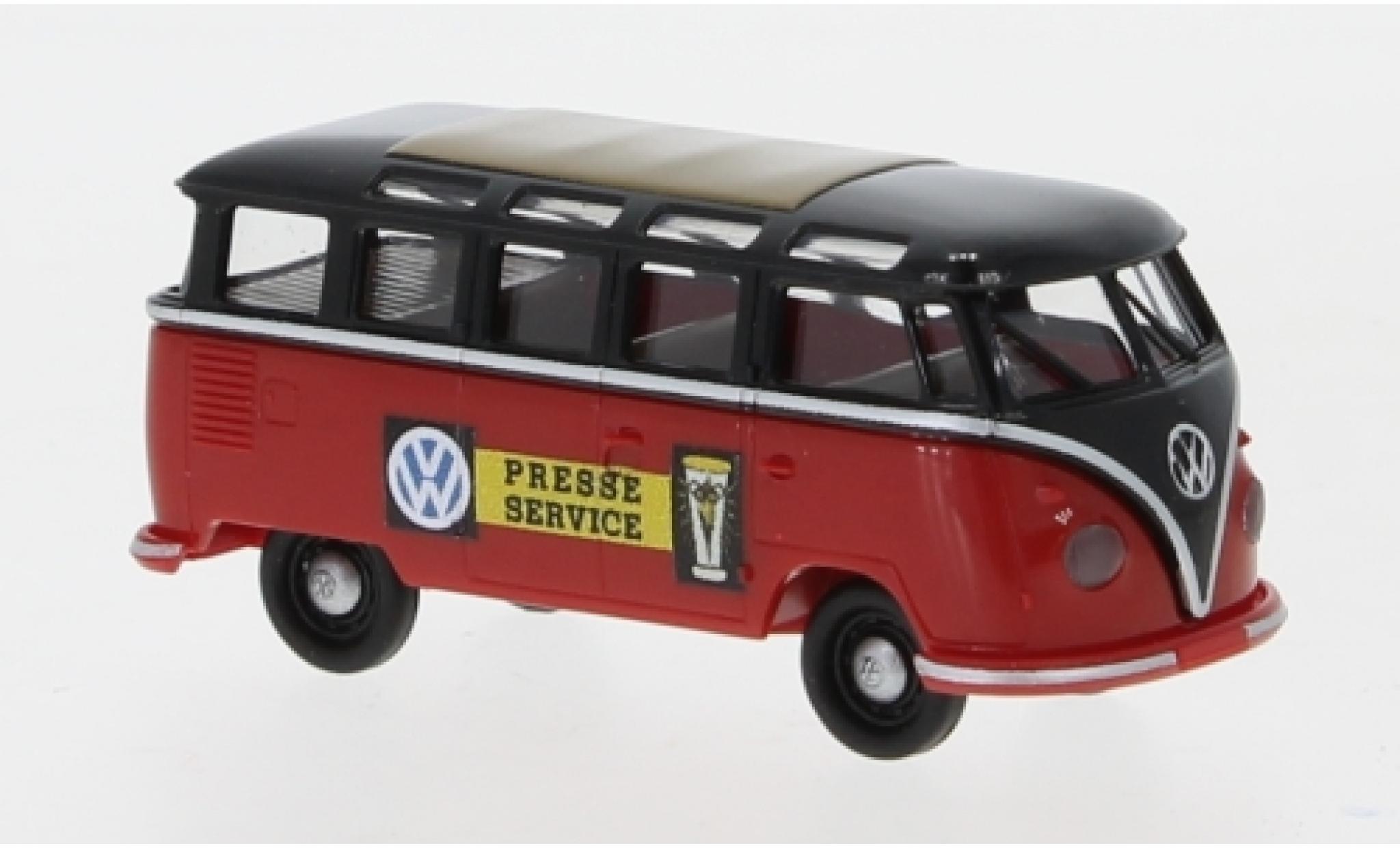 Volkswagen T1 1/87 Brekina b Samba Presseservice 1960 modelauto