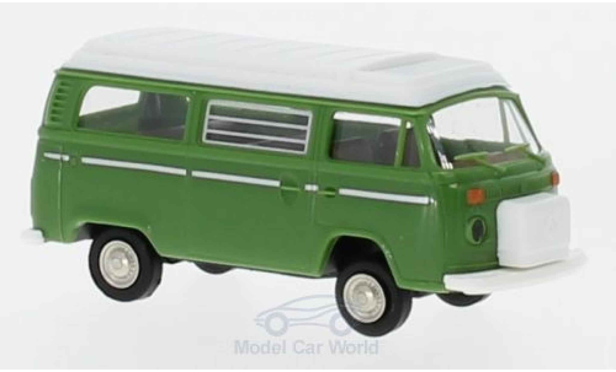 Volkswagen T2 A 1/87 Brekina Camper groen mit Aufstelldach modelauto