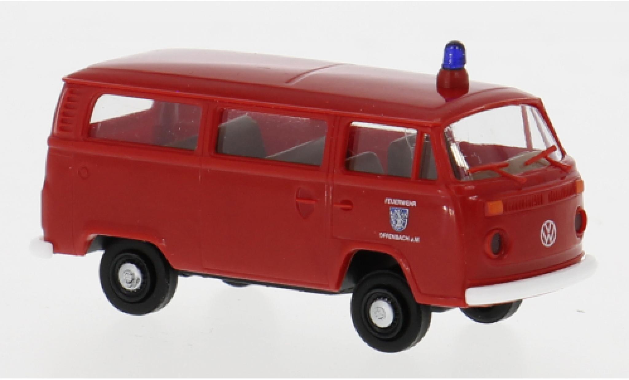 Volkswagen T2 1/87 Brekina Stationwagen 1973 Brandweer Offenbach 1:87 modelauto