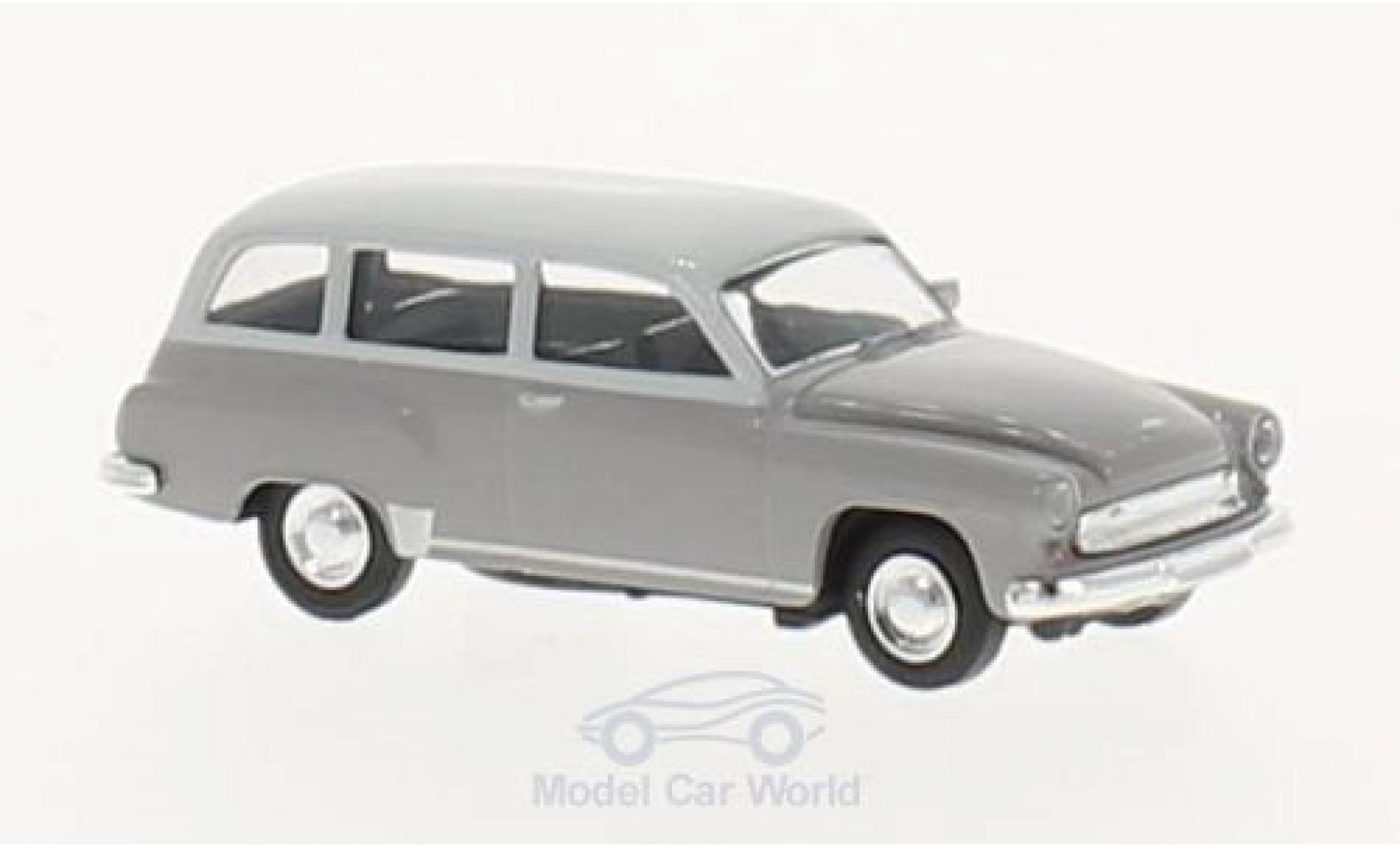 Wartburg 311 1/87 Brekina Stationwagen grijs/grijs modelauto
