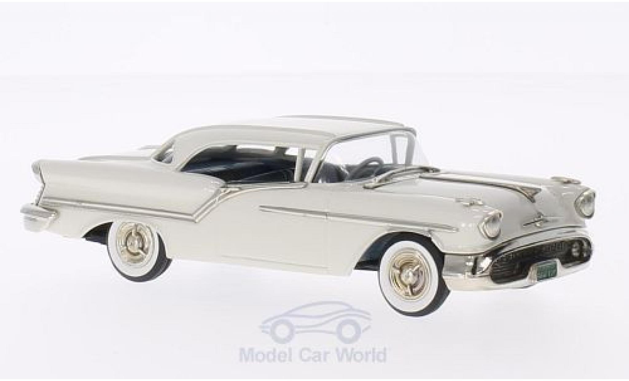 Oldsmobile Super 88 1/43 Brooklin 2-door Holiday wit 1957 modelauto