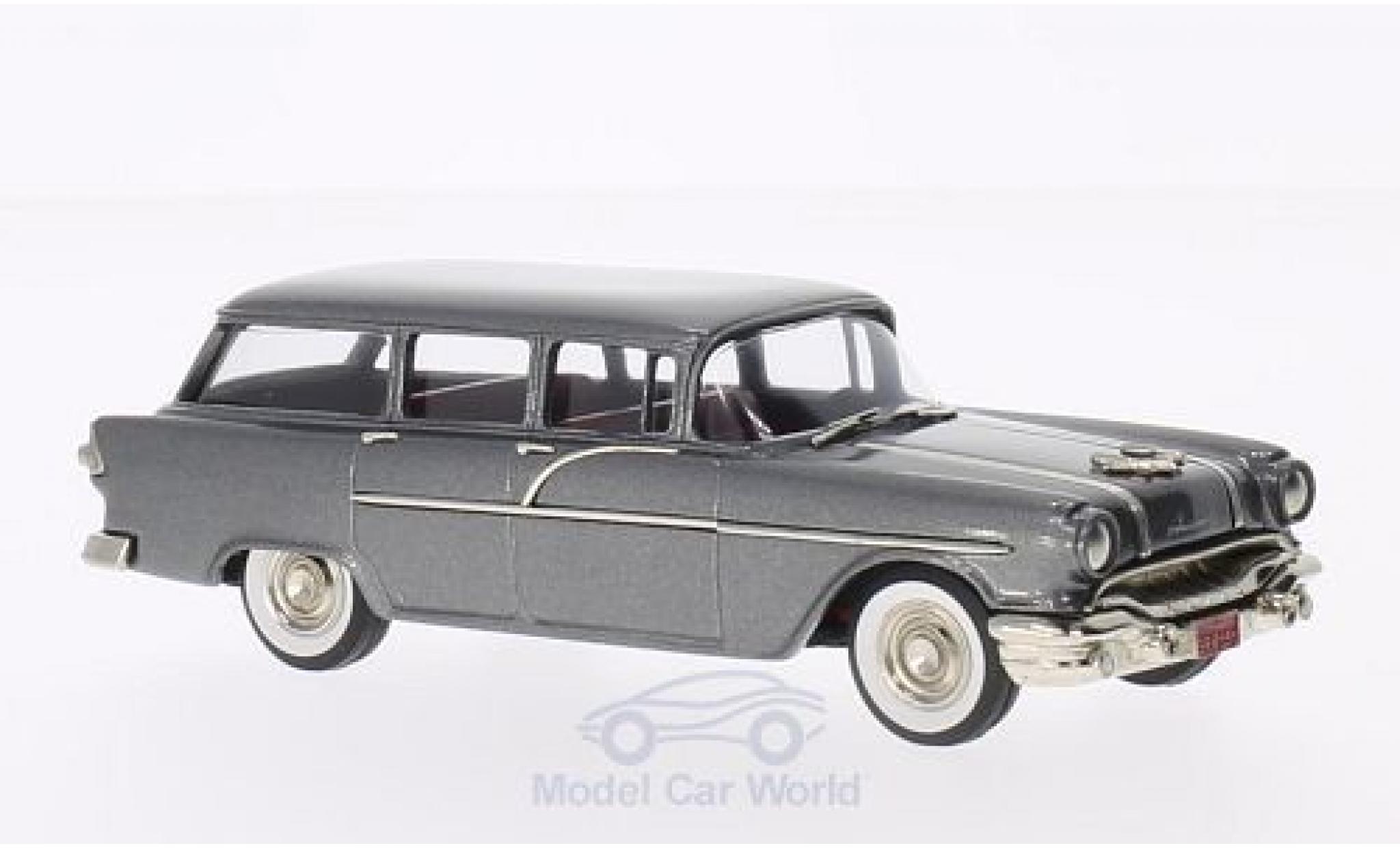 Pontiac Chieftain 1/43 Brooklin 860 Station Wagon metallic grijs 1956 modelauto