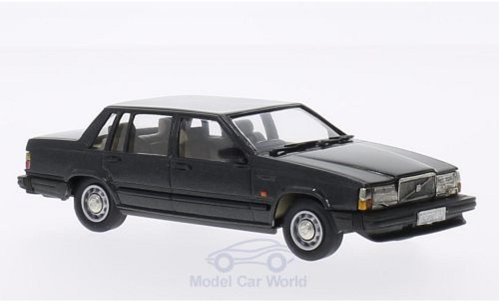 Volvo 740 1/43 Brooklin GL metallic grijs 1987 modelauto