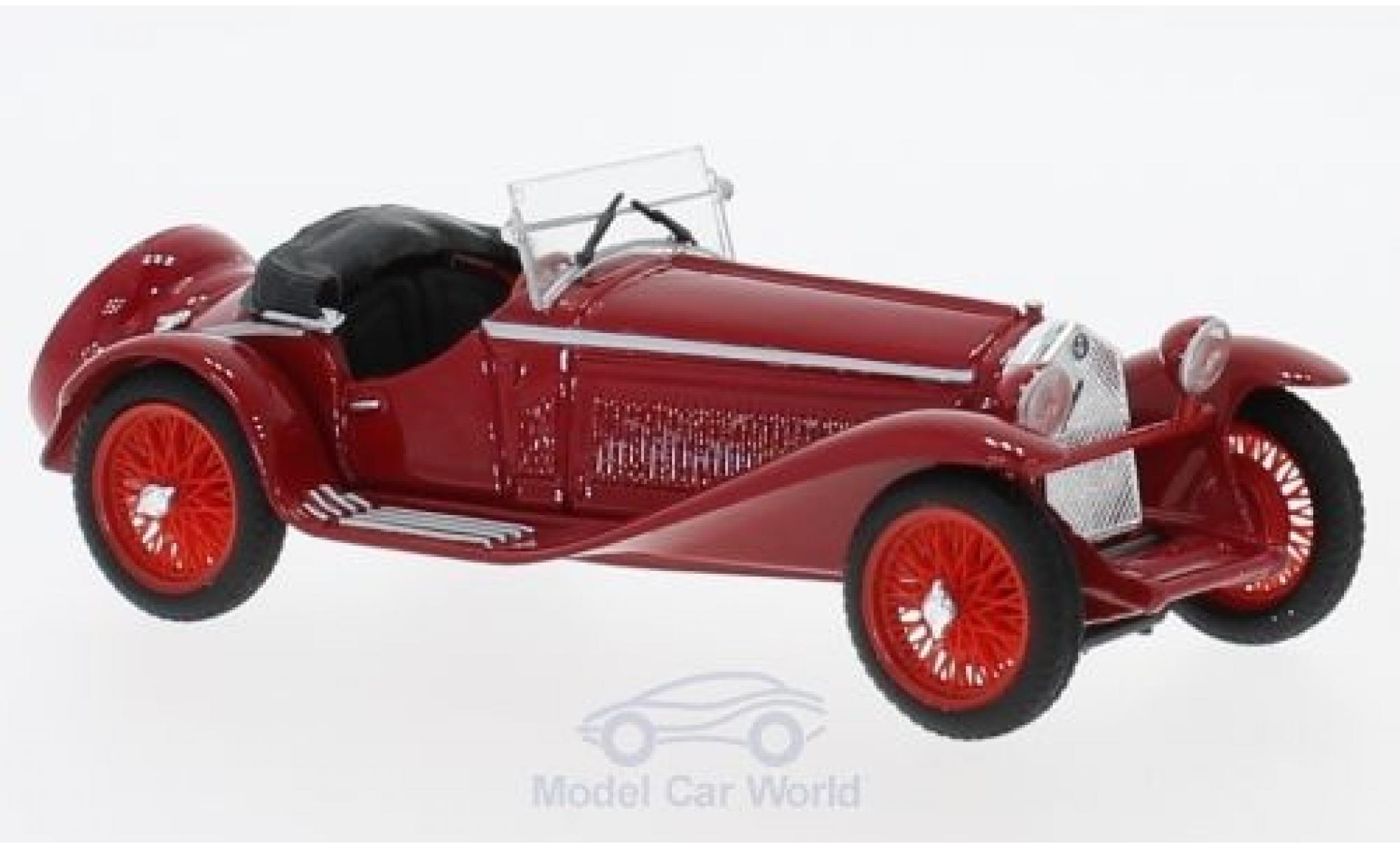Alfa Romeo 1750 1/43 Brumm GS Zagato rood RHD 1931 modelauto