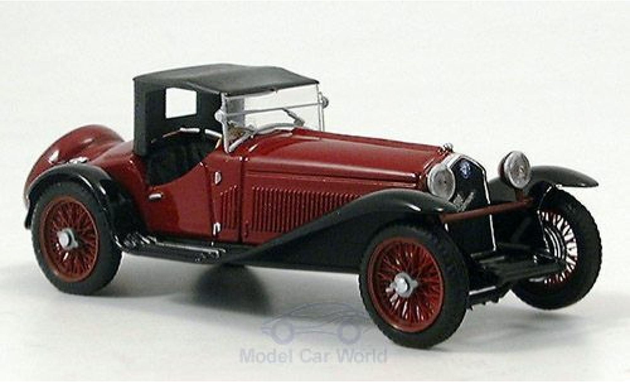 Alfa Romeo 2300 1/43 Brumm rood/zwart Verdeck geschlossen modelauto