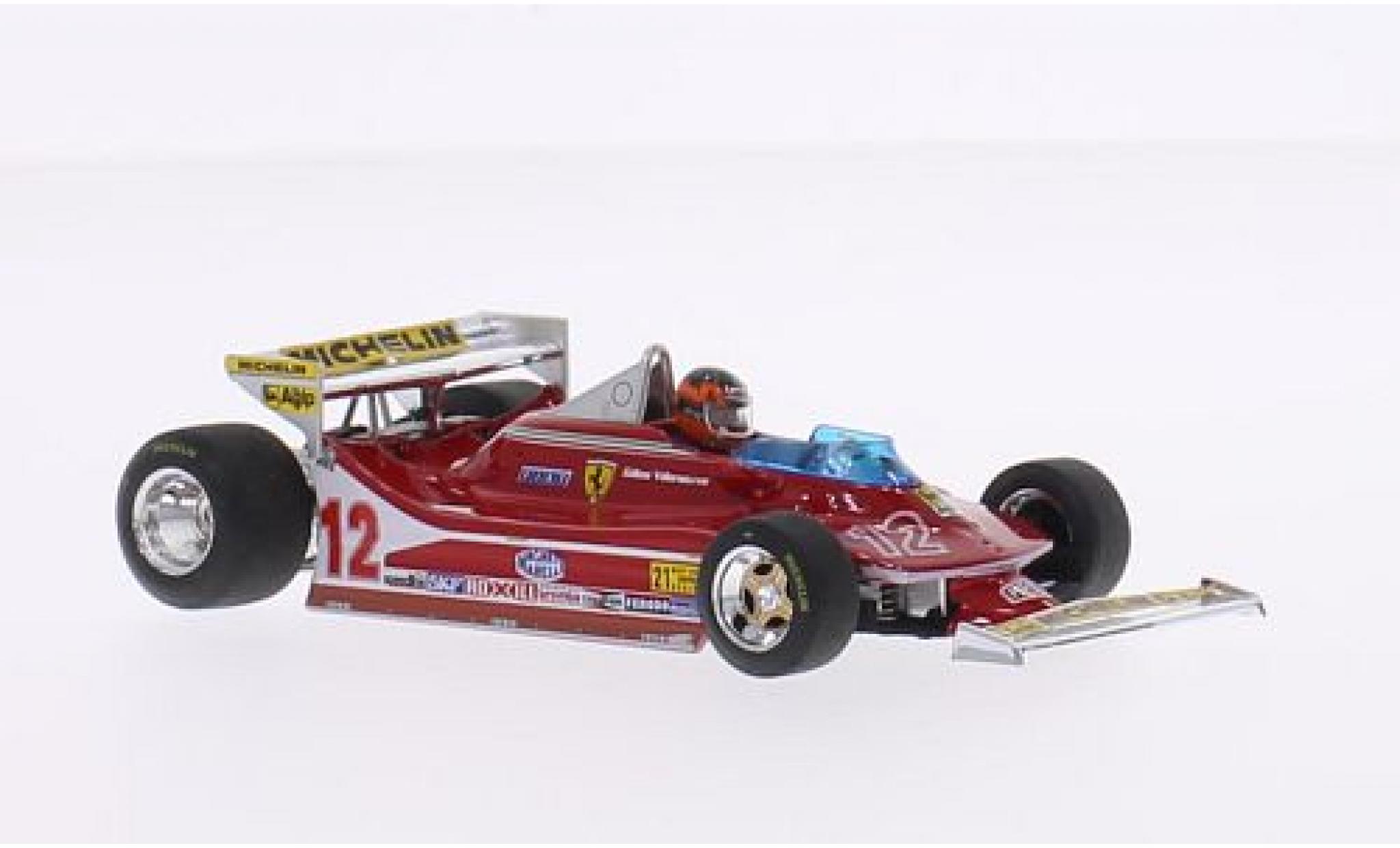 Ferrari 312 1/43 Brumm T4 No.12 Scuderia formule 1 GP USA West 1979 modelauto
