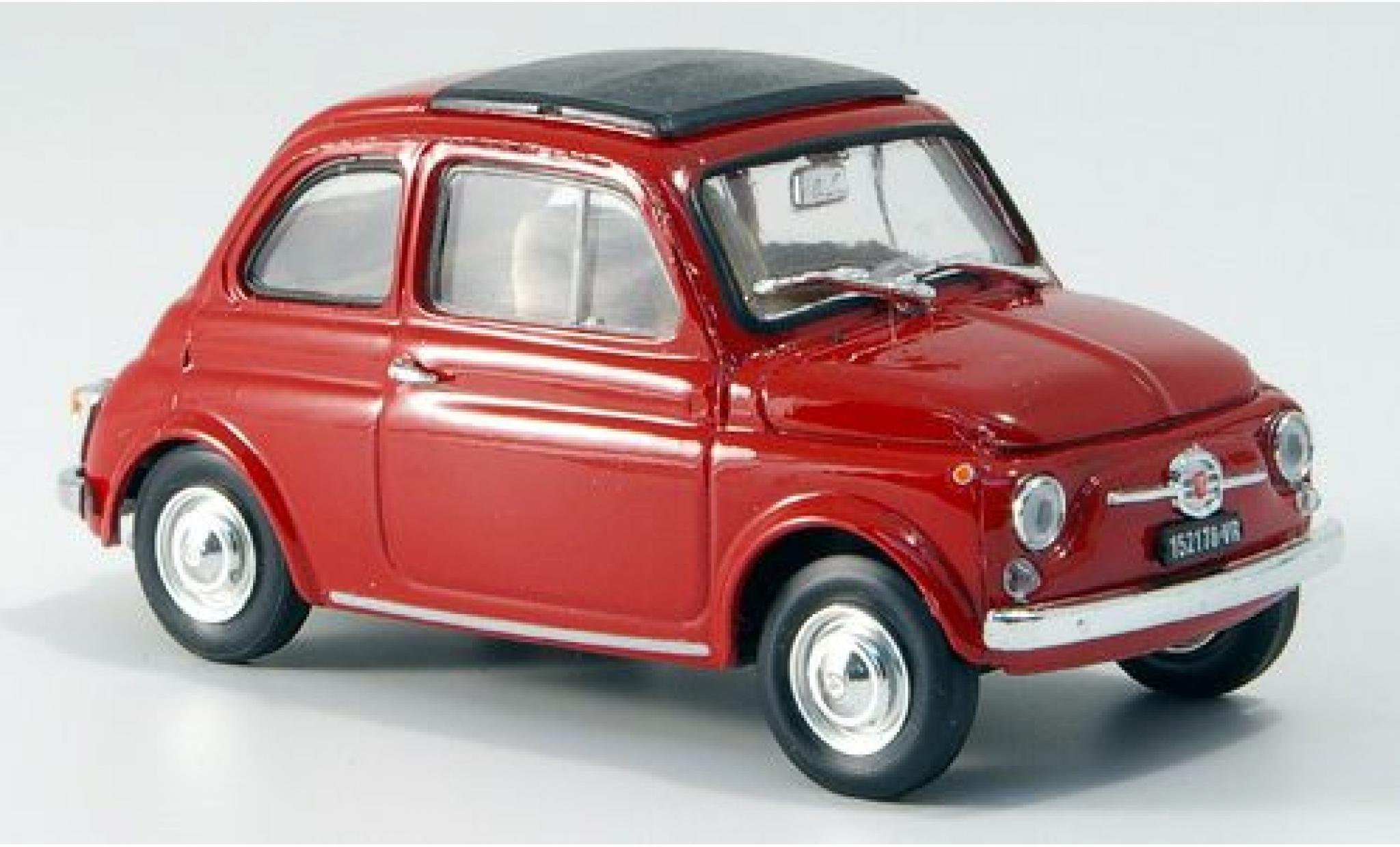 Fiat 500 1/43 Brumm F rood 1965 modelauto