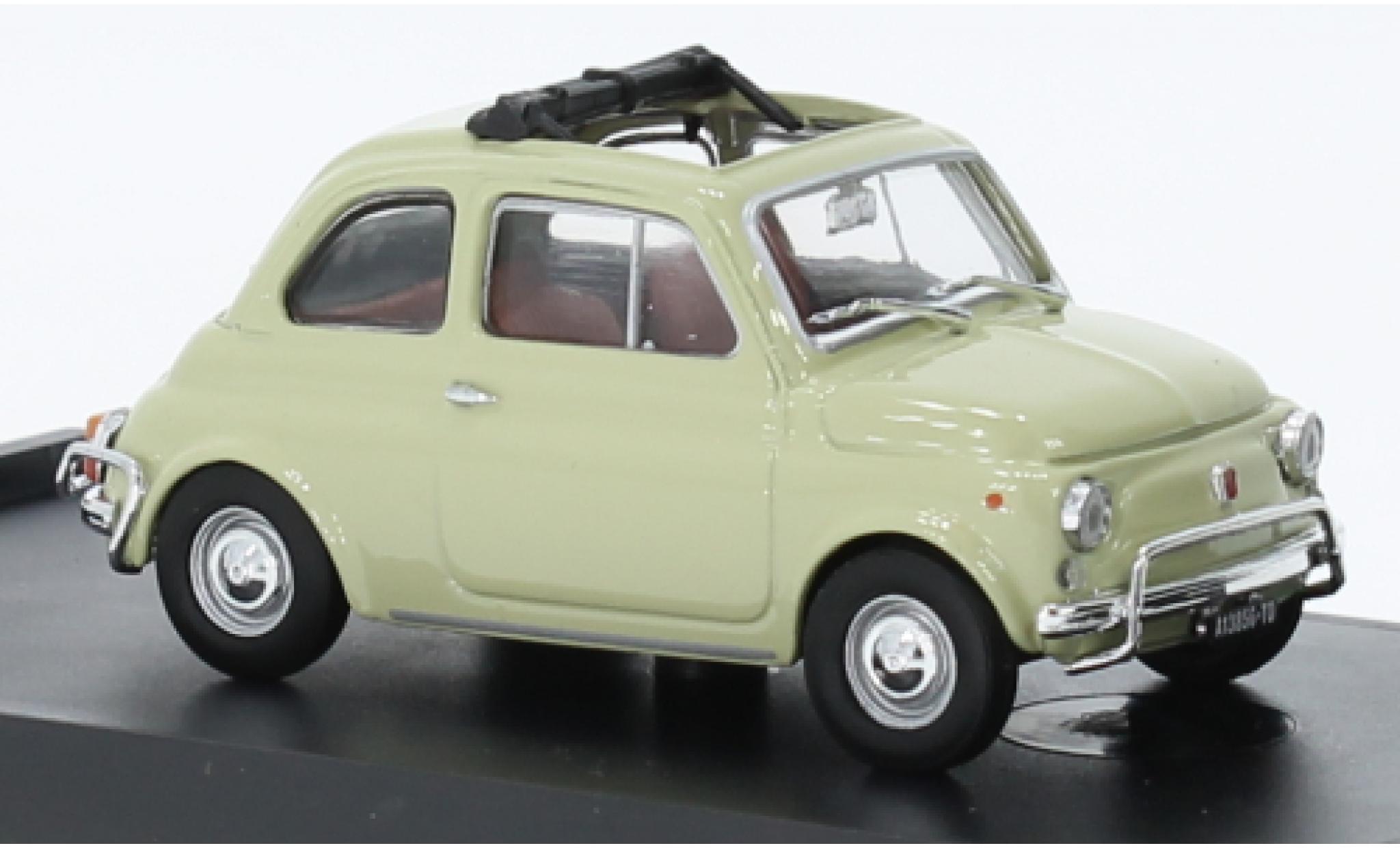 Fiat 500 1/43 Brumm L beige 1968 modelauto