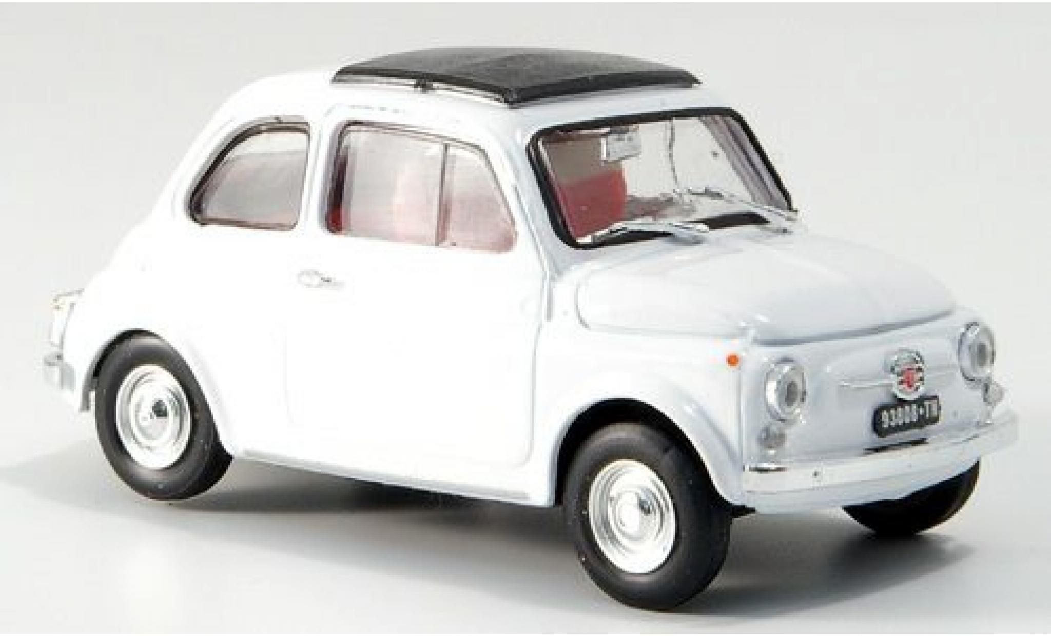 Fiat 500 1/43 Brumm F wit 1965 modelauto
