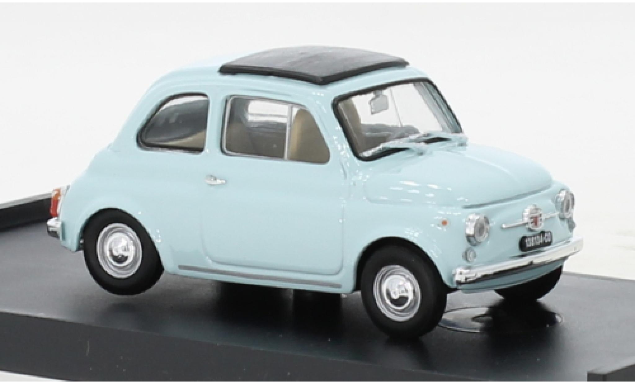 Fiat 500 1/43 Brumm F blauw clair 1965 modelauto