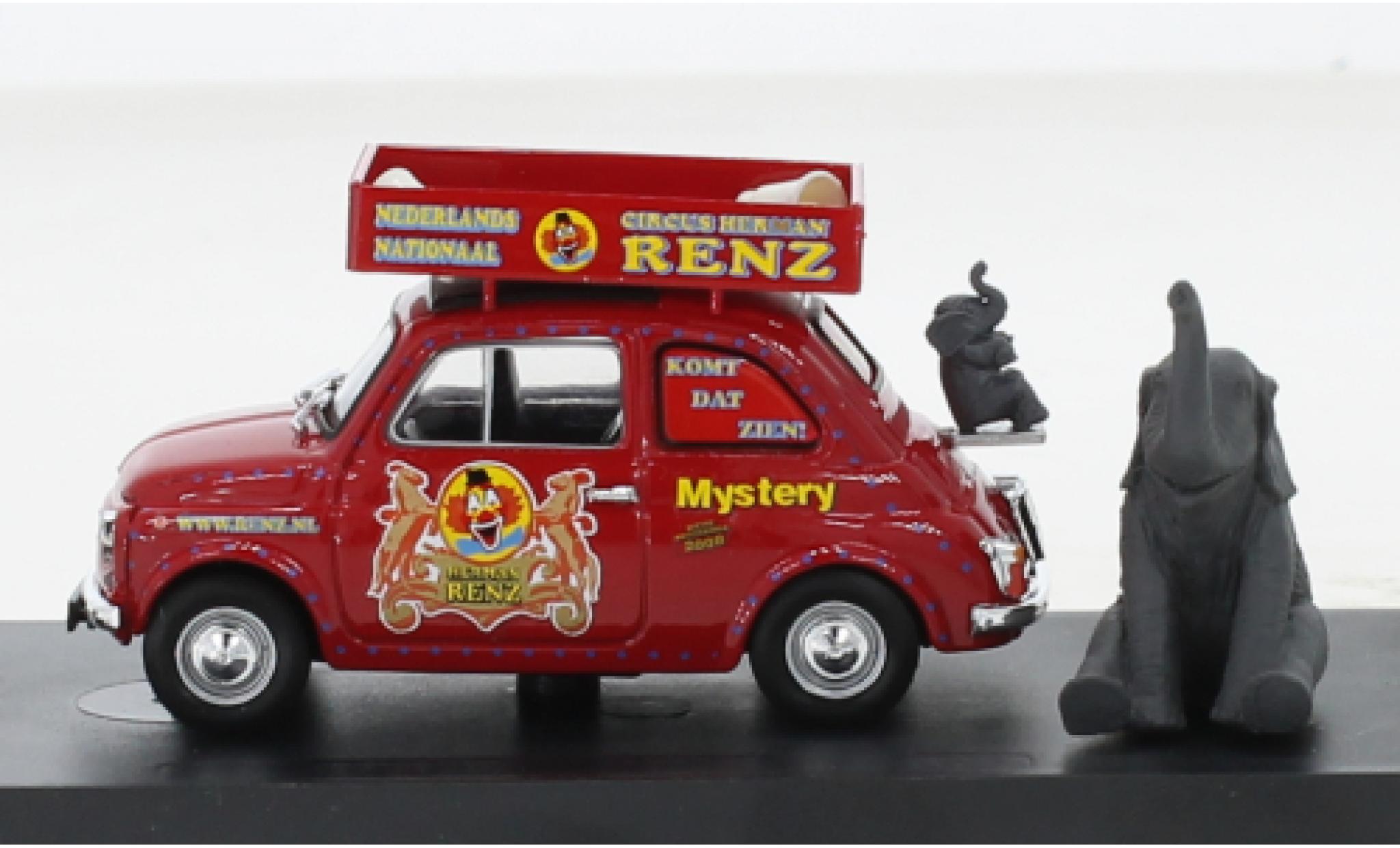 Fiat 500 1/43 Brumm R Circque Renz (NL) 1972 modelauto