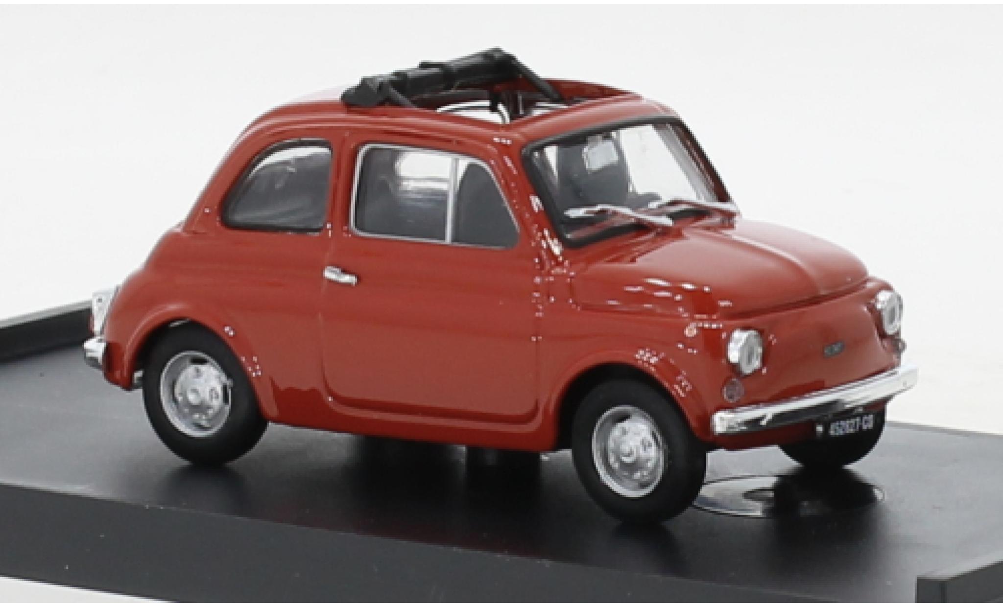 Fiat 500 1/43 Brumm R oranje 1972 modelauto