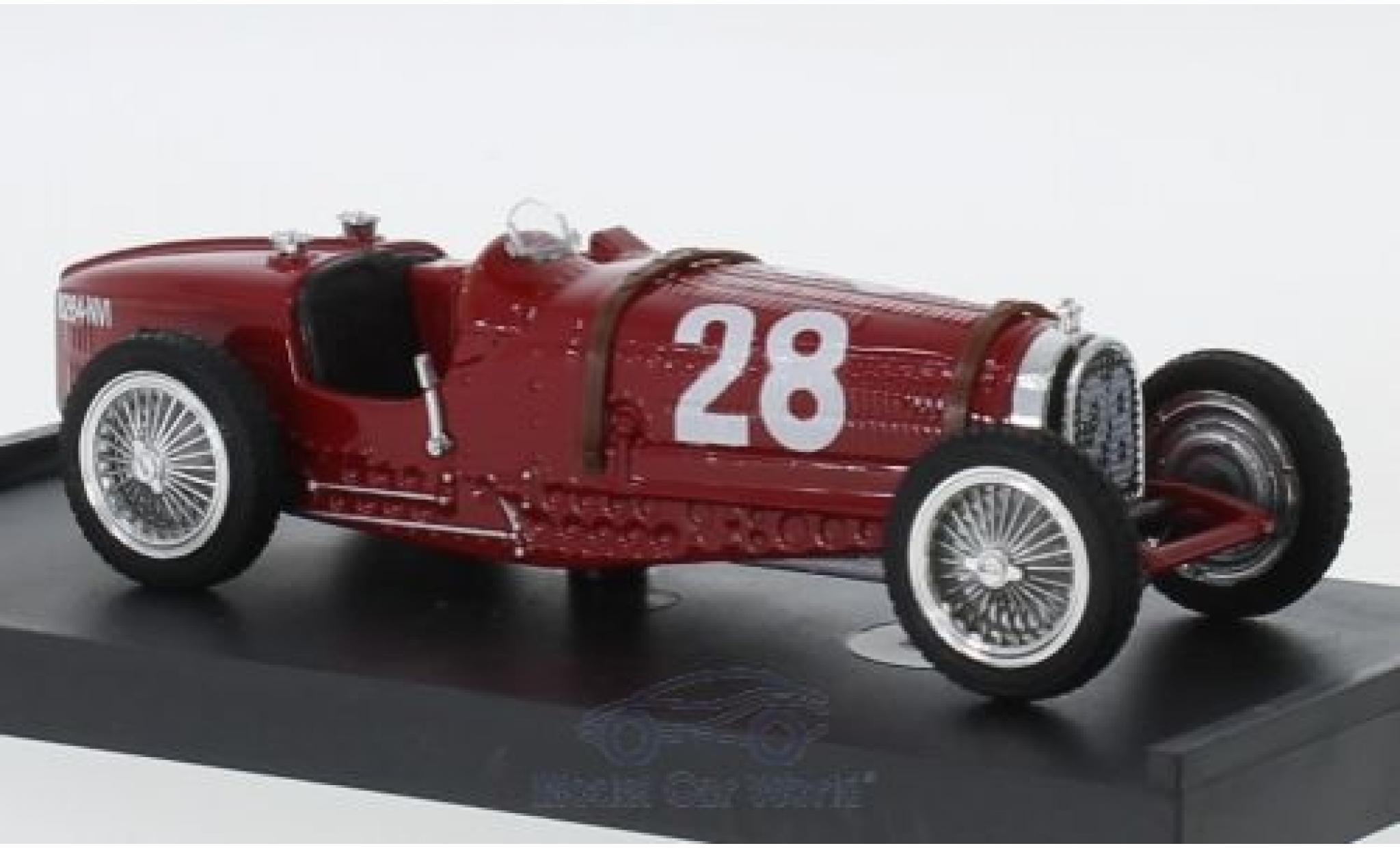 Bugatti Type 59 1/43 Brumm No.28 Formel 1 GP Monaco 1934 T.Nuvolari modelauto